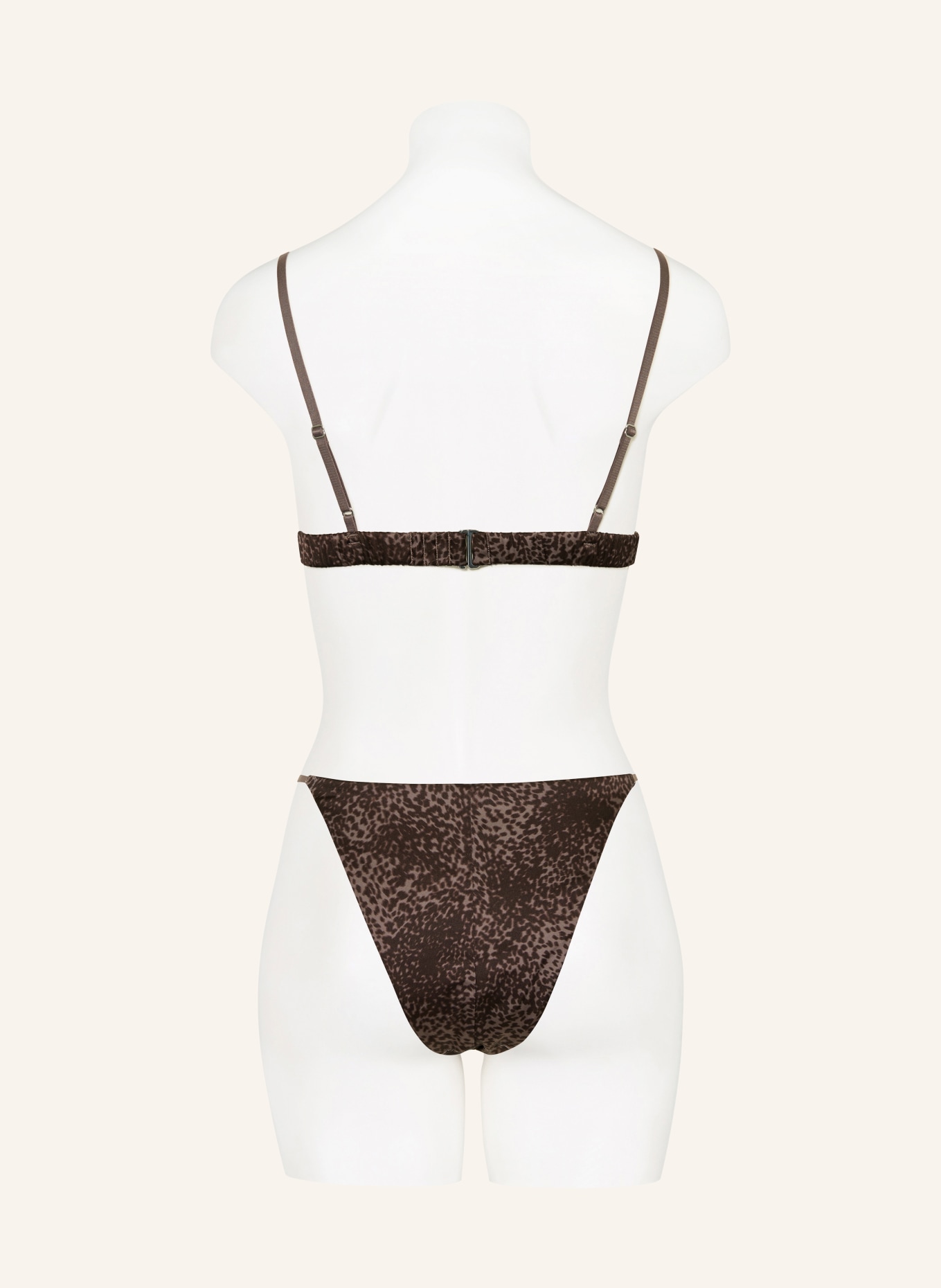 Calvin Klein Soutien-gorge triangle SIGNATURE SATIN en satin: TAUPE / NOIR