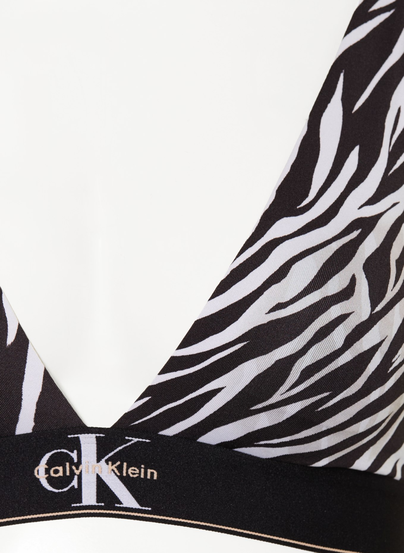 Calvin Klein Soutien-gorge triangle: NOIR / BLANC