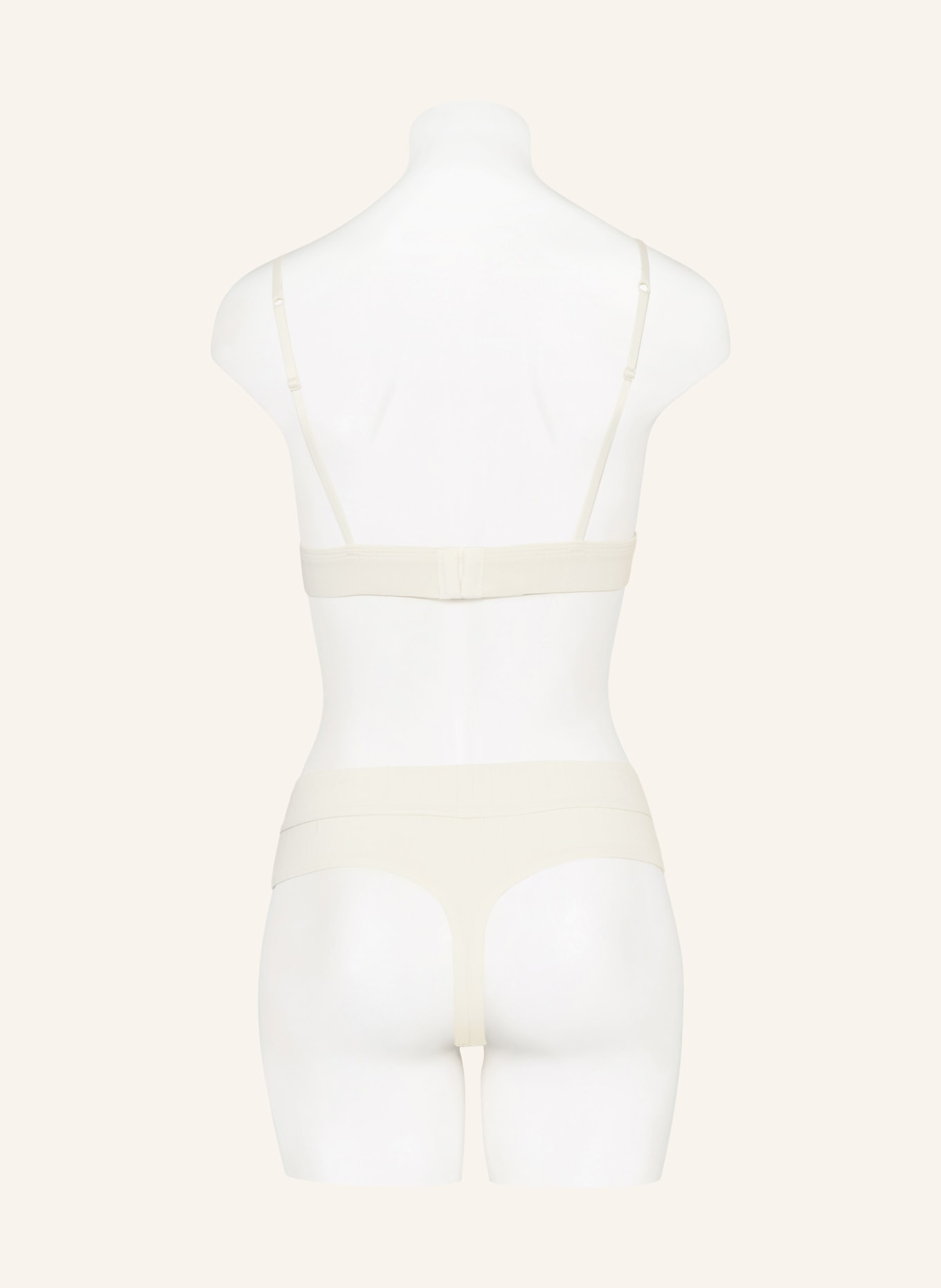 Calvin Klein Stringi HERITAGE CLASSIC COTTON STRETCH: KREMOWY / ZIELONY