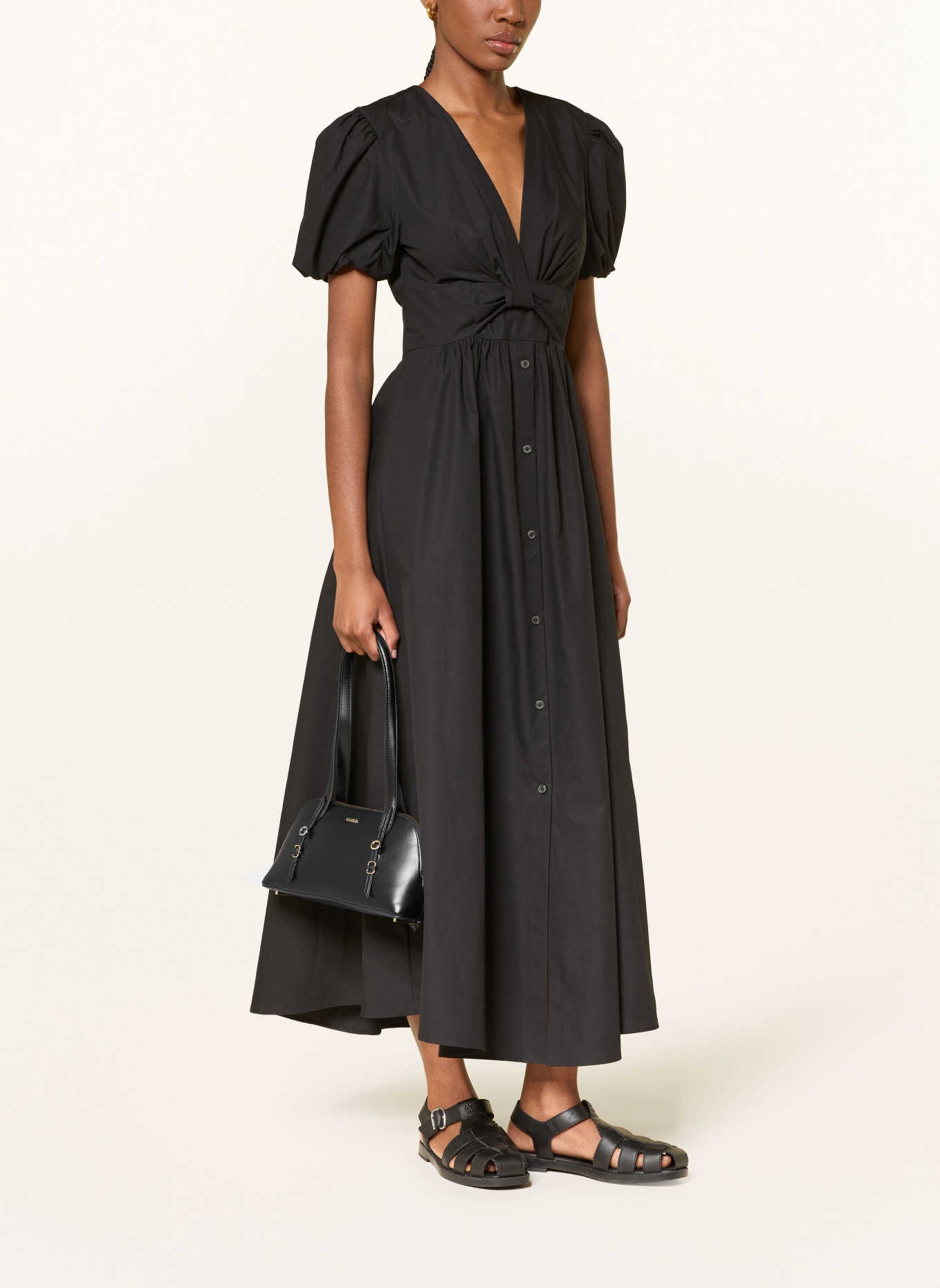 HUGO Schoudertas SYNDRA DUFFLE: ZWART