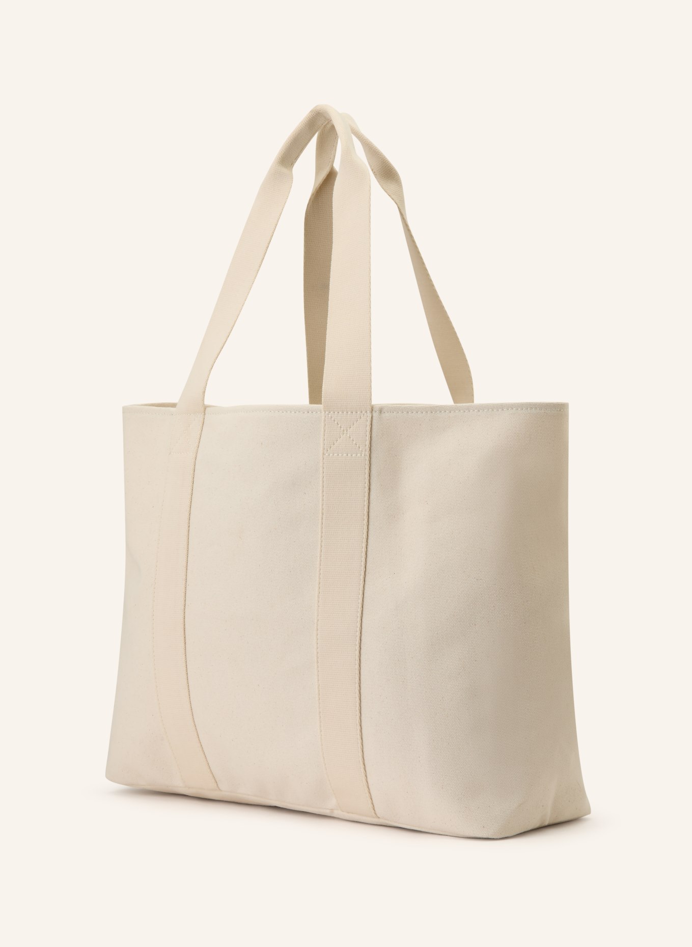 HUGO Torba na zakupy BECKY: ECRU / ŻÓŁTY / ZIELONY