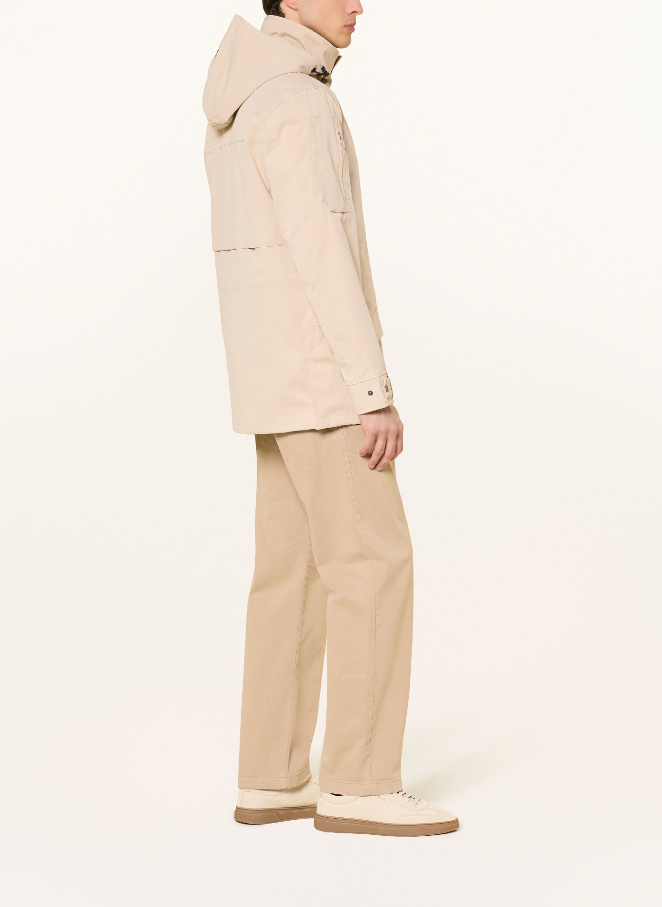 WELLENSTEYN Funktionsjacke mit abnehmbarer Kapuze: CREME