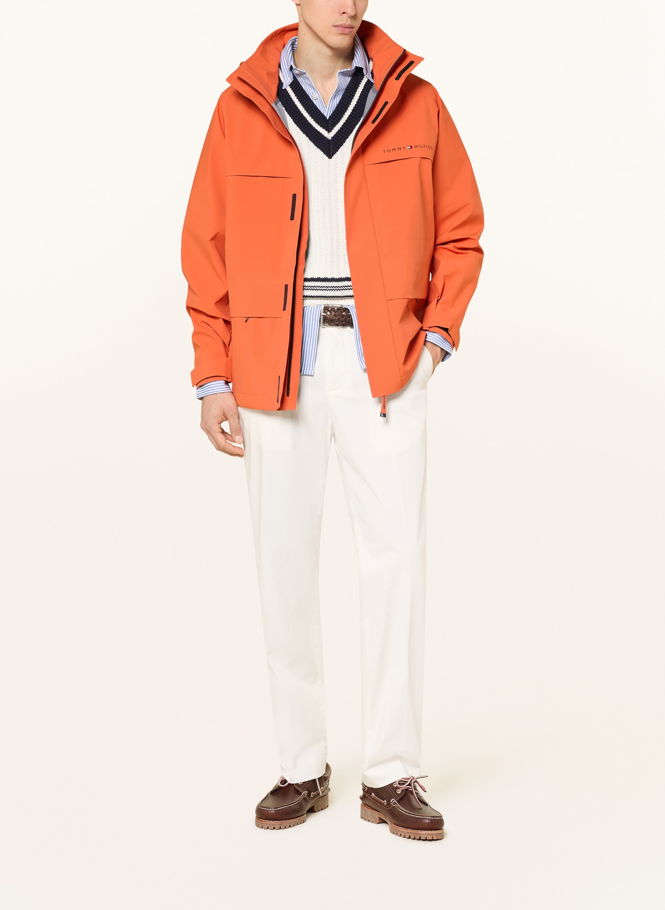 TOMMY HILFIGER Regular fit chino pants: WHITE