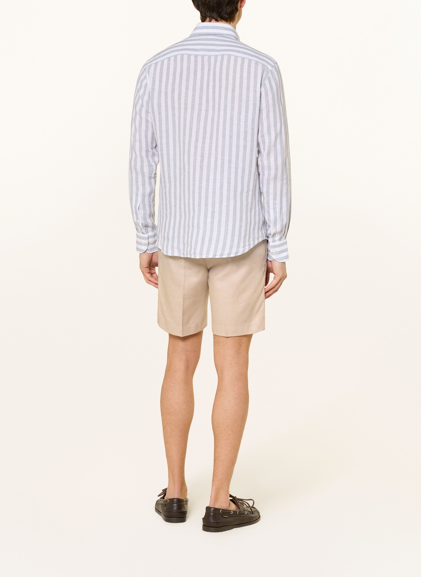 PROFUOMO Linen shorts: BEIGE