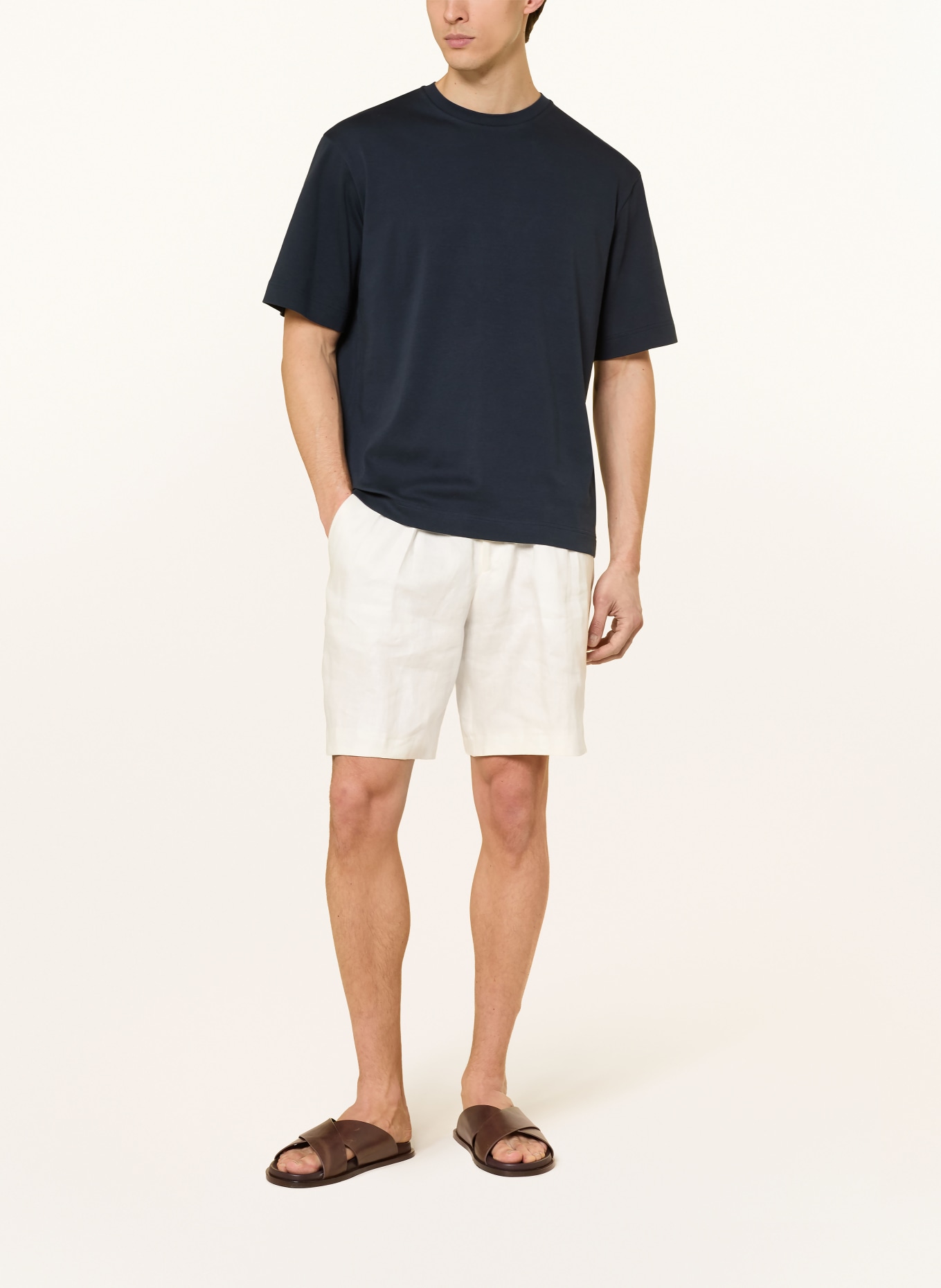 PROFUOMO Tričko: TMAVĚ MODRÁ