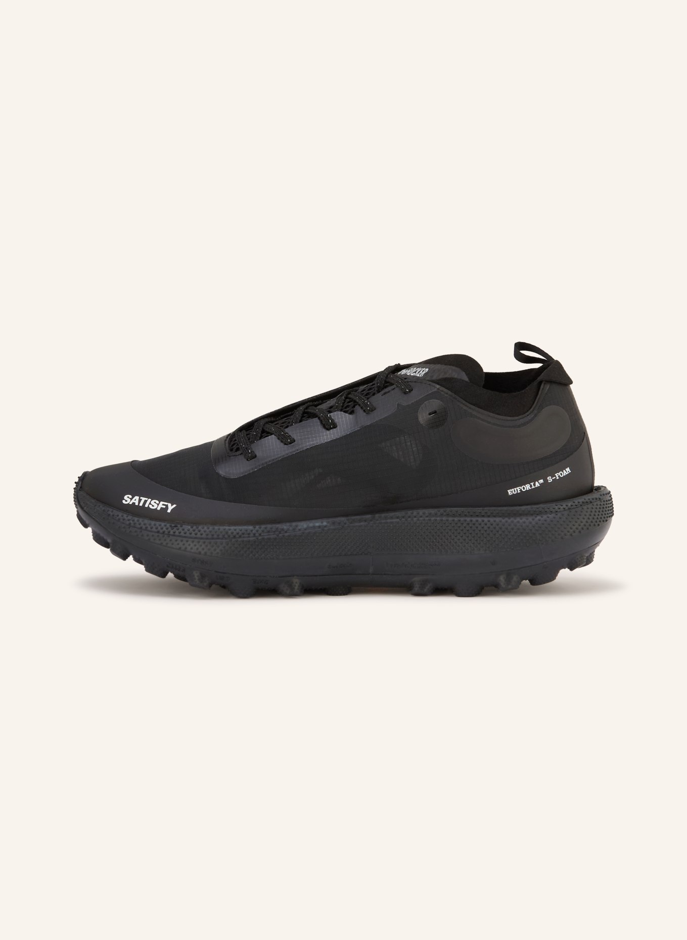 SATISFY Trailrunning-Schuhe THE ROCKER: SCHWARZ