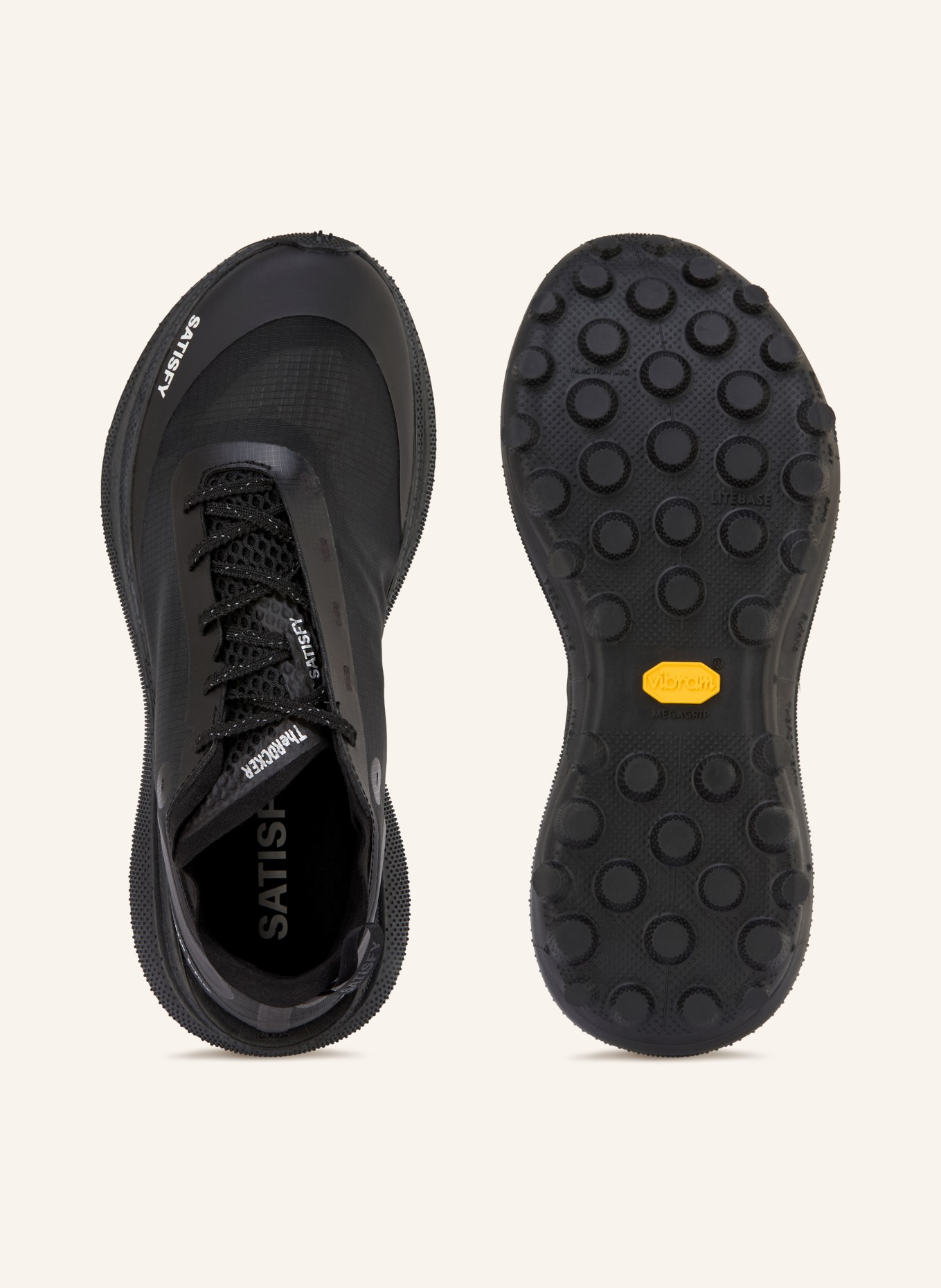 SATISFY Trailrunning-Schuhe THE ROCKER: SCHWARZ