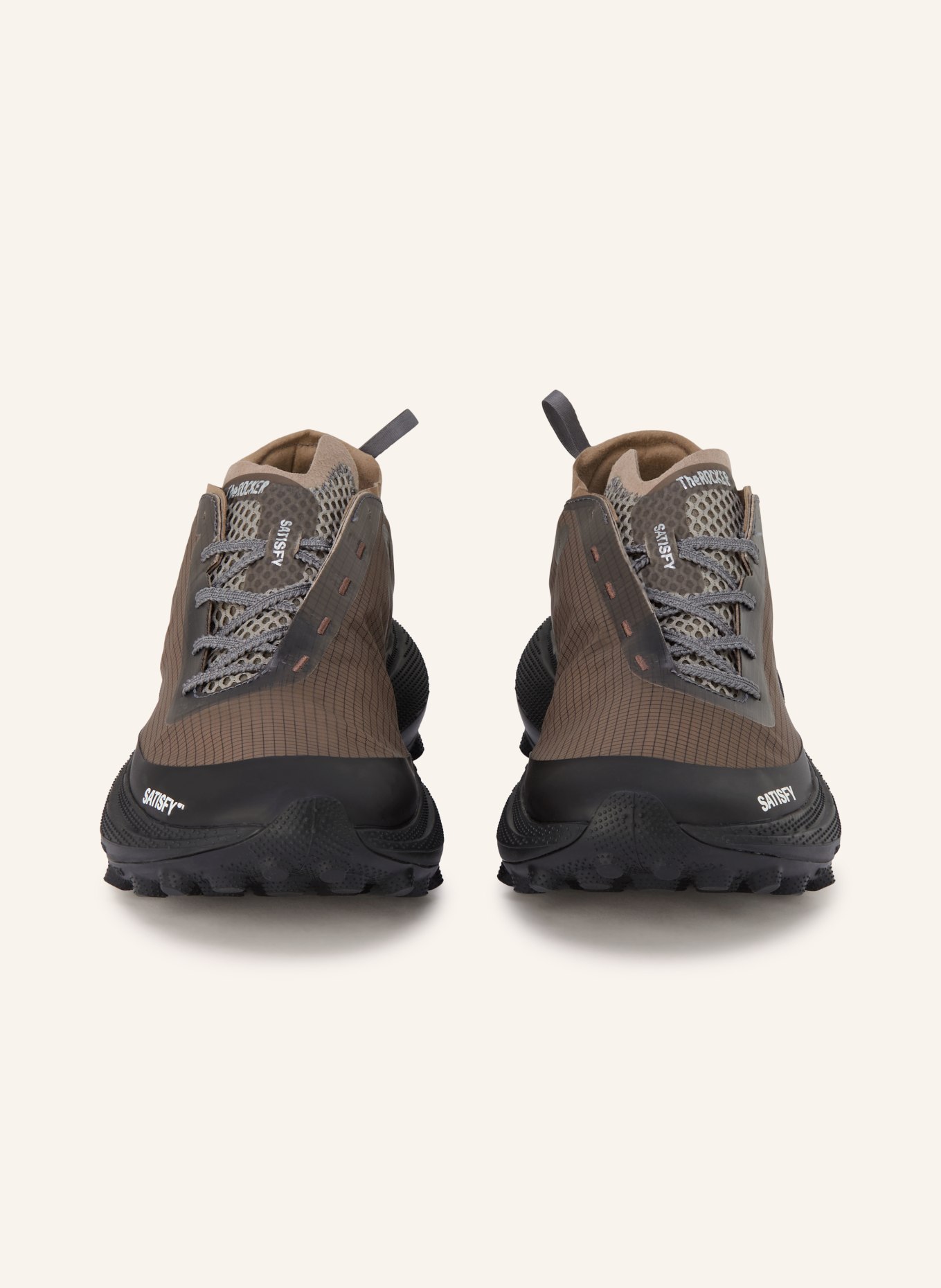 SATISFY Chaussures de trail THE ROCKER: MARRON FONCÉ / NOIR