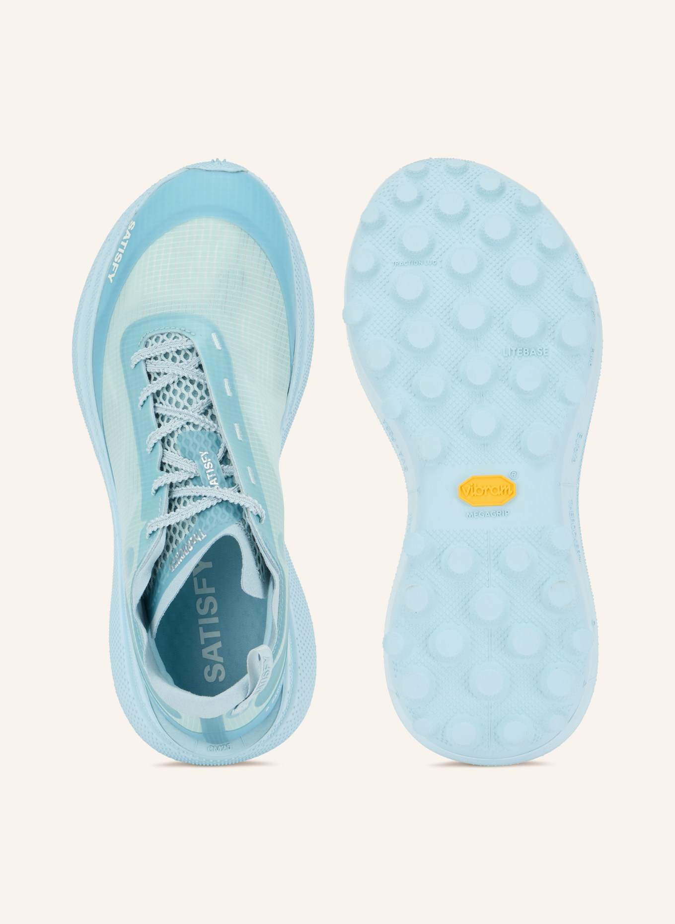 SATISFY Trail Running Shoes THE ROCKER: LIGHT BLUE