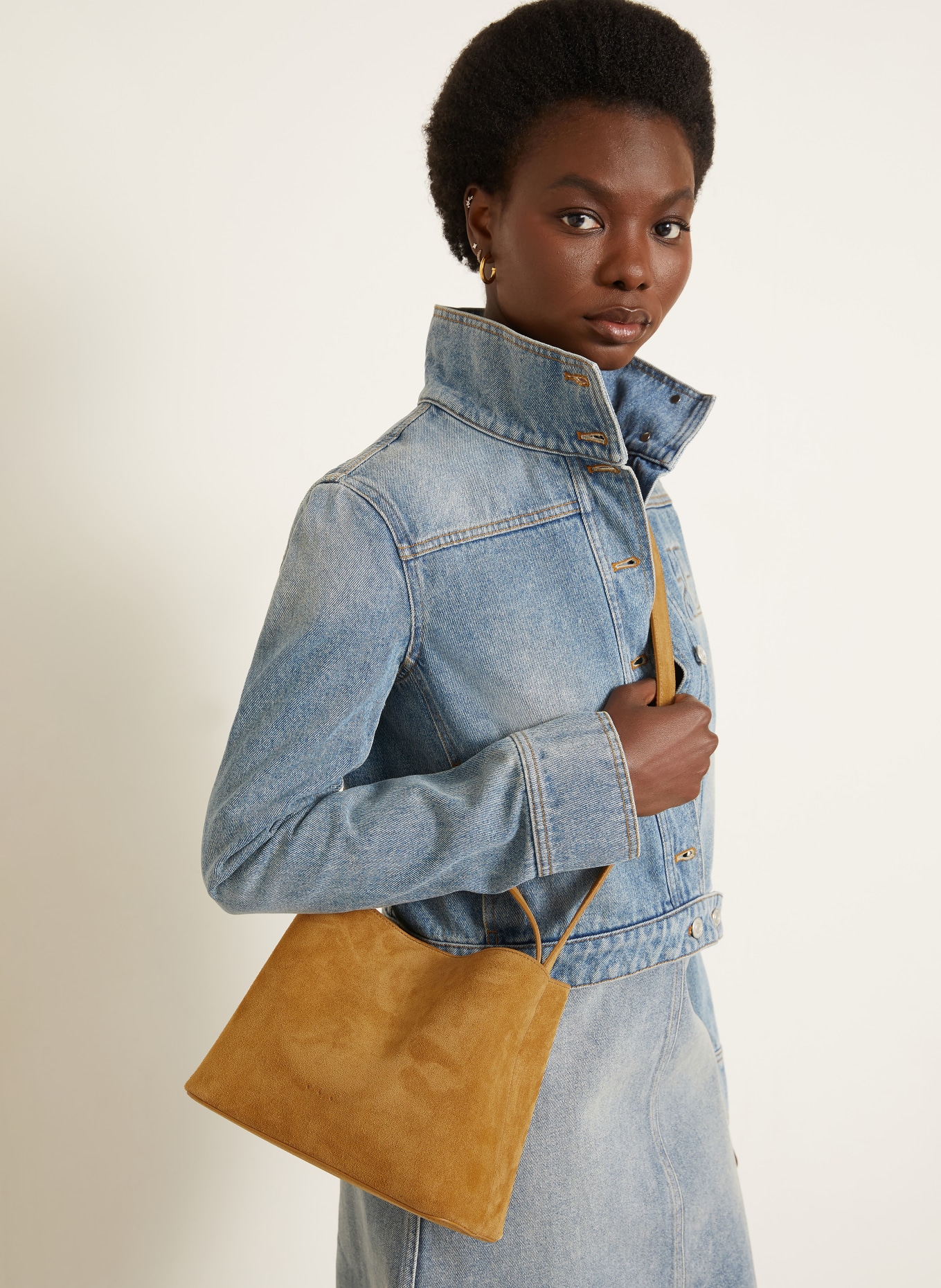 AESTHER EKME Schoudertas ORIGINAL MINI: CAMEL