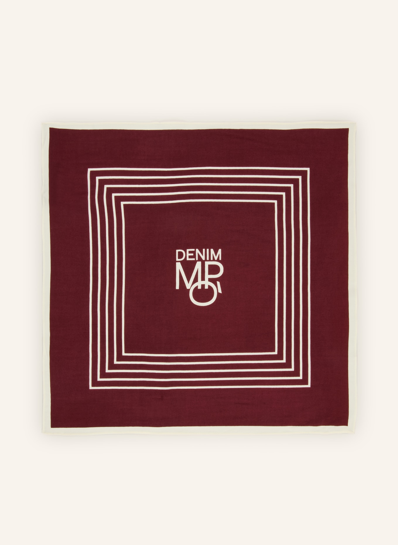 Marc O'Polo DENIM Tuch: DUNKELROT / CREME