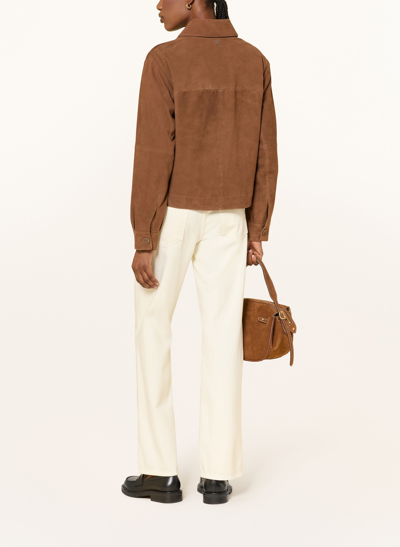 DUNO Kožená bunda JOAN: HNĚDÁ