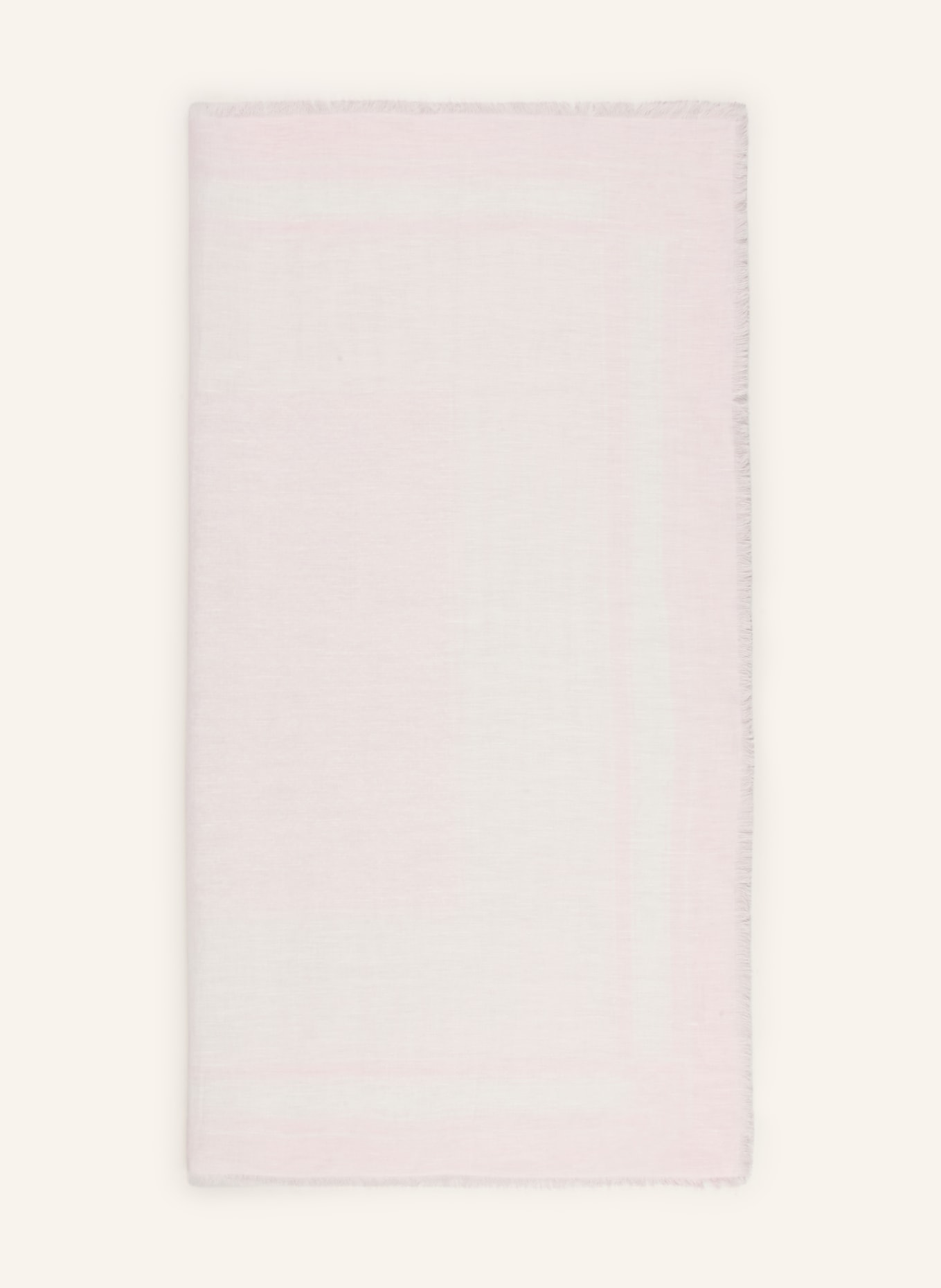 BOSS Tuch JINNAH mit Leinen: HELLROSA / WEISS