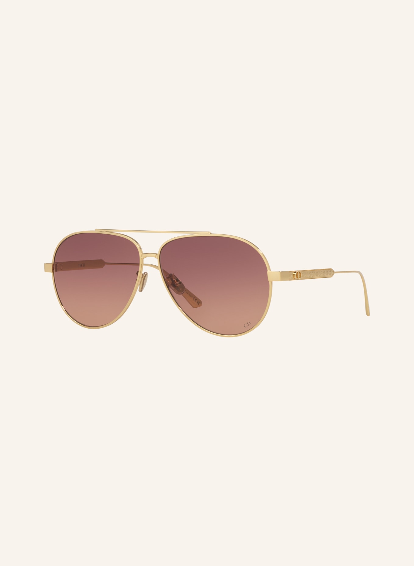 DIOR Sonnenbrille CD001887: GOLD/ BRAUN