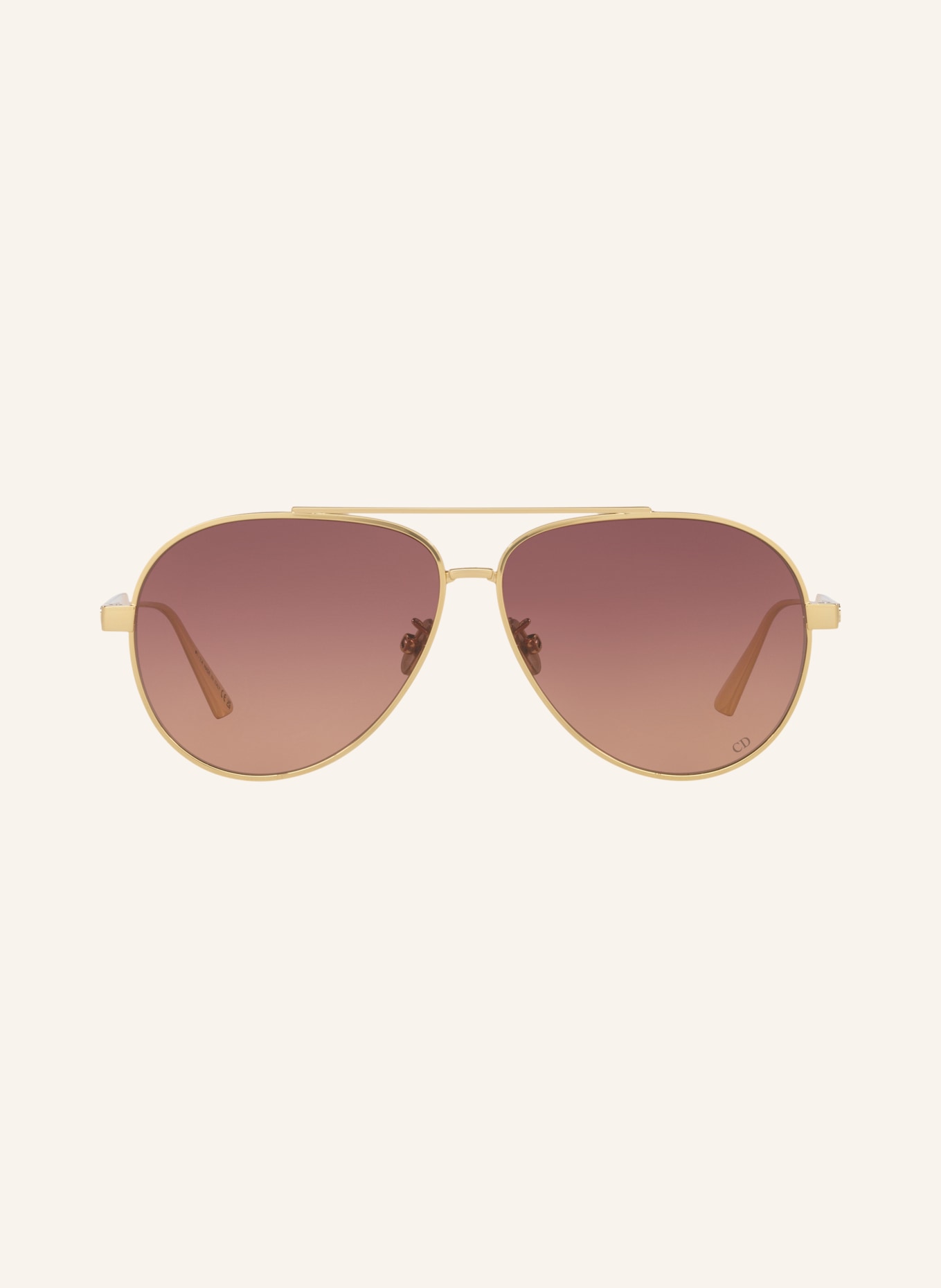 DIOR Sonnenbrille CD001887: GOLD/ BRAUN