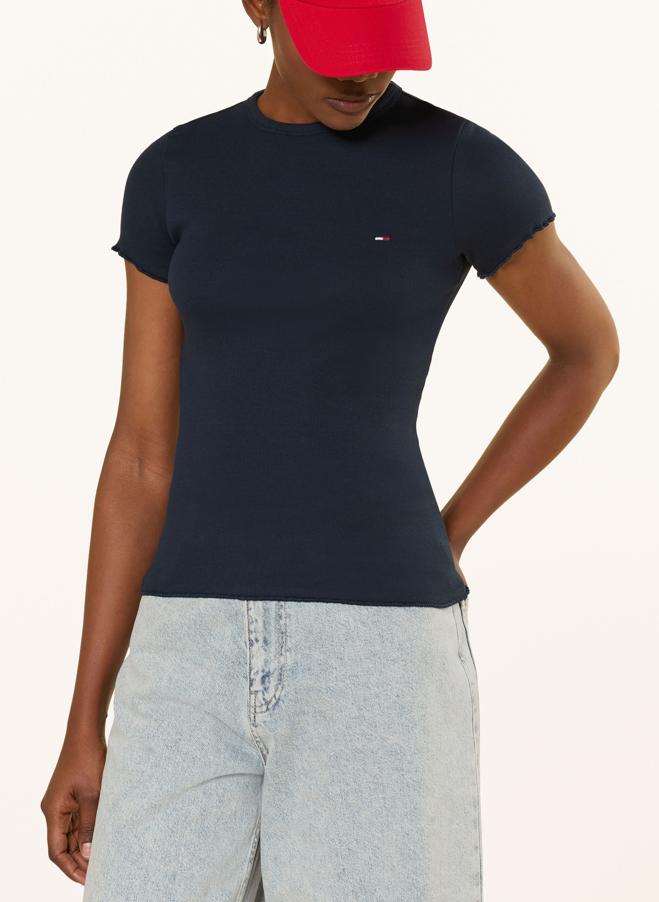 TOMMY JEANS T-shirt: BLEU FONCÉ