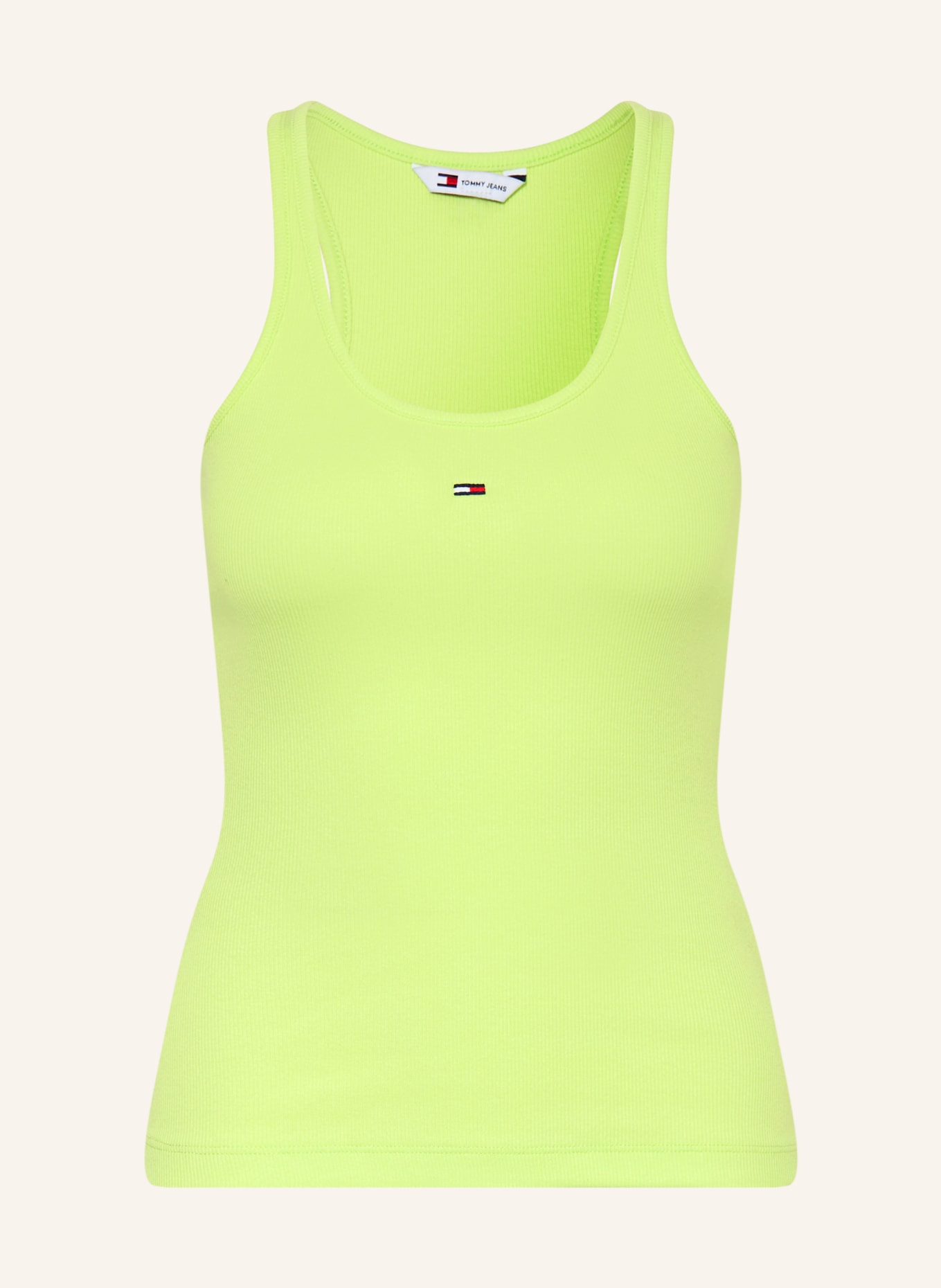 TOMMY JEANS Haut: VERT FLUO