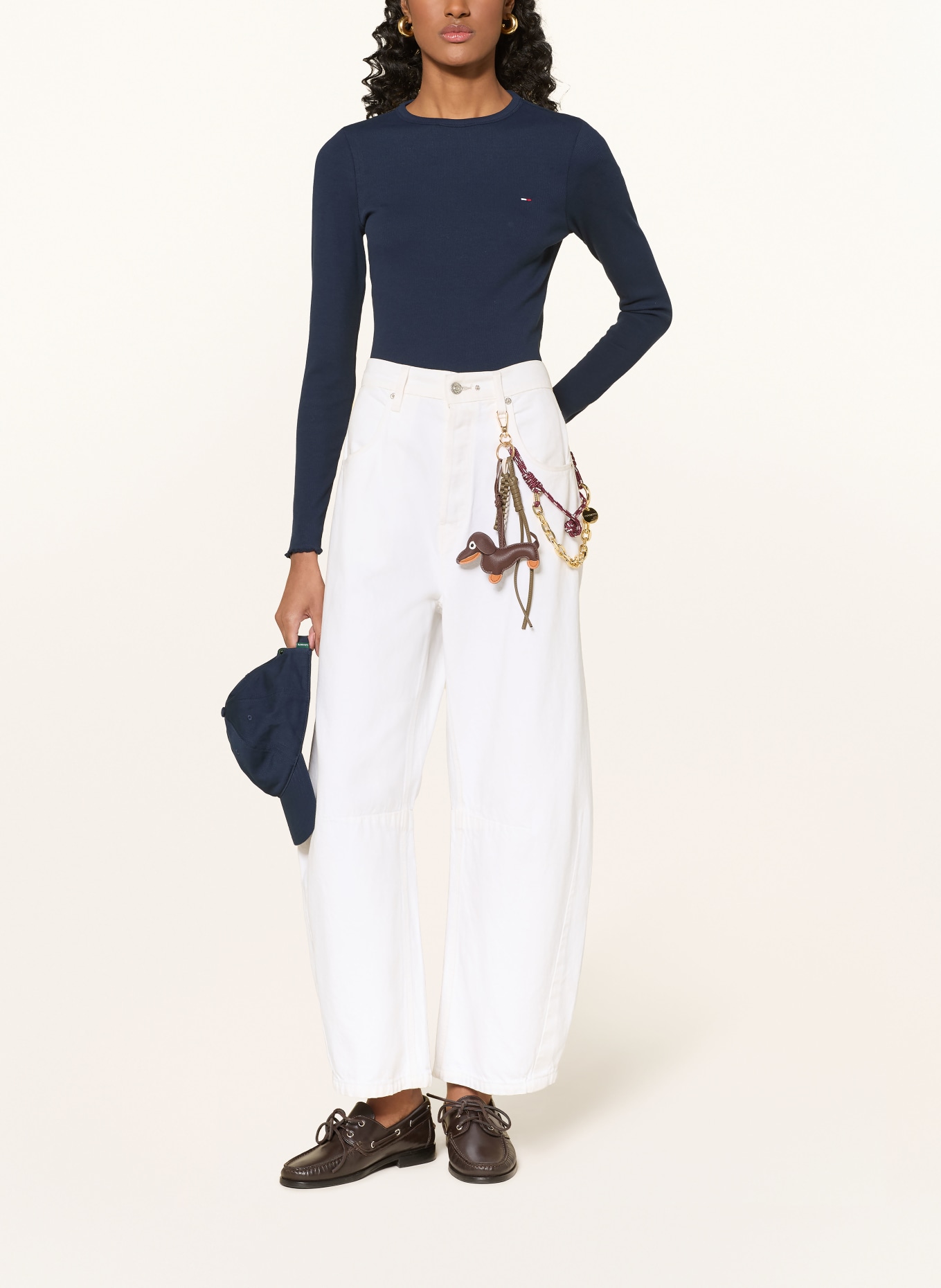 TOMMY JEANS Longsleeve: DUNKELBLAU