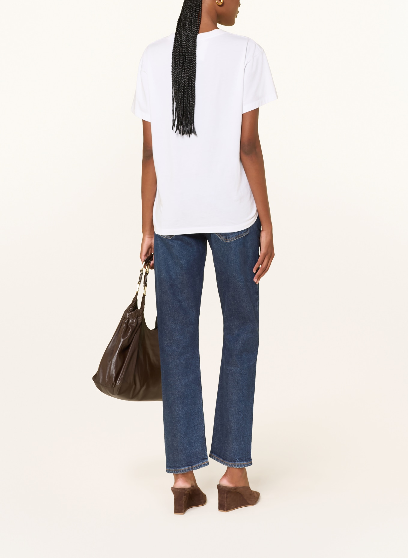 AGOLDE Straight jeans RILEY LONG: Divided red cast indigo