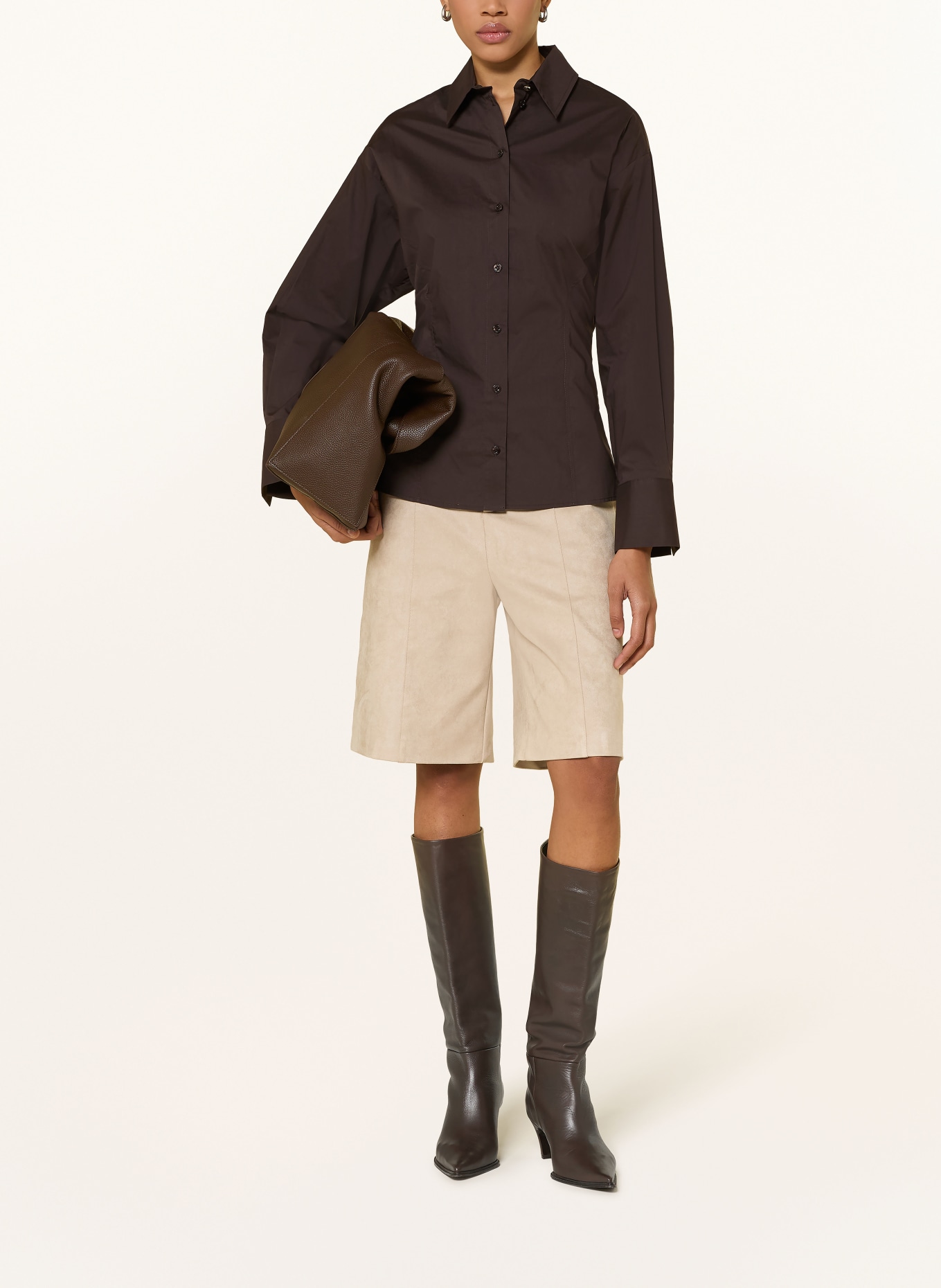 LIU JO Hemdbluse: DUNKELBRAUN