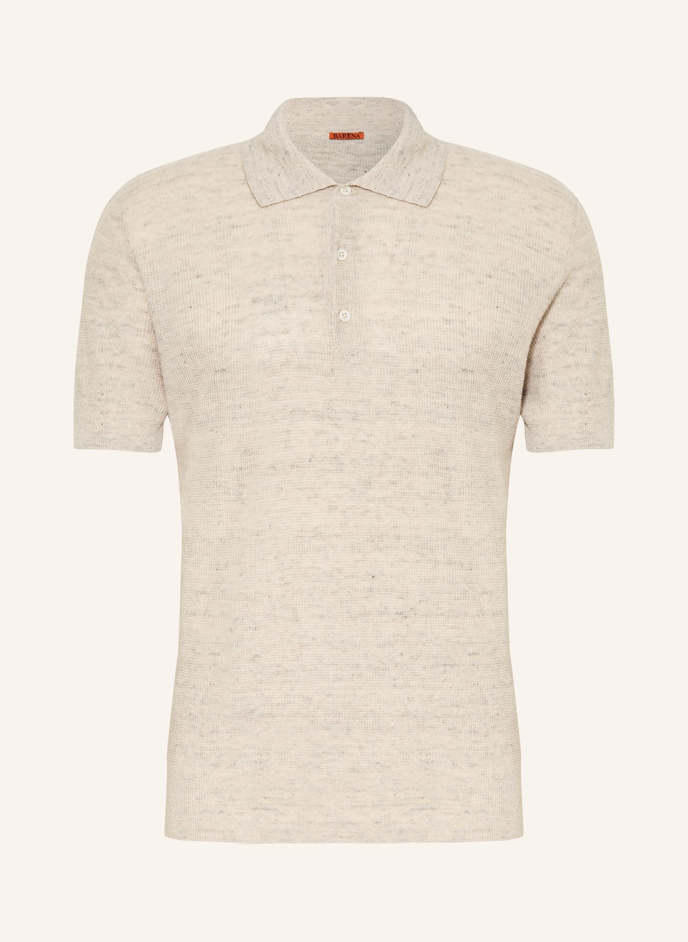 BARENA VENEZIA Pletené polo tričko RISADA: BÉŽOVÁ