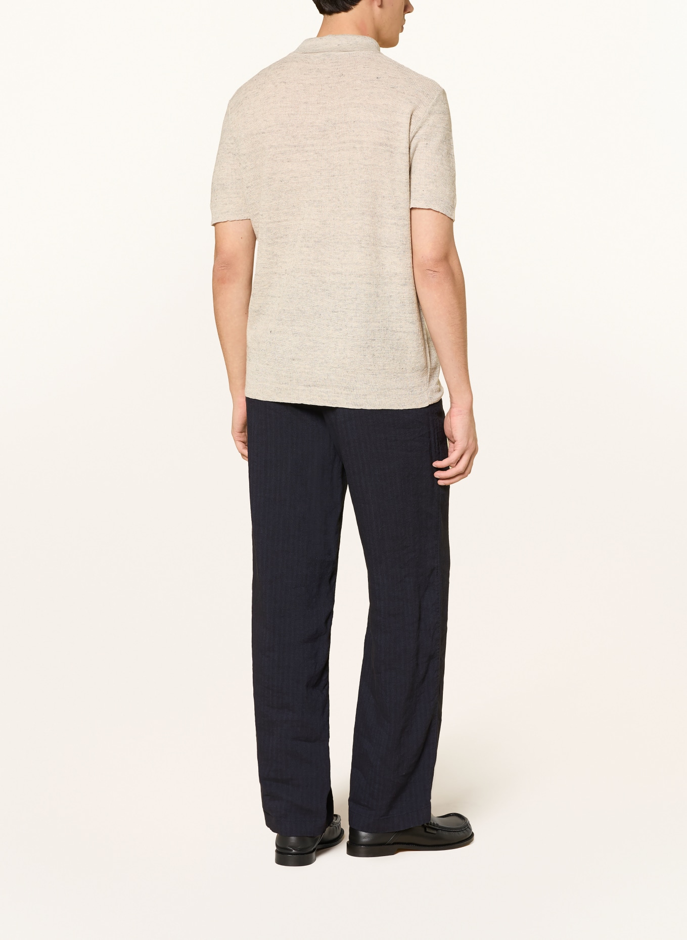 BARENA VENEZIA Pletené polo tričko RISADA: BÉŽOVÁ