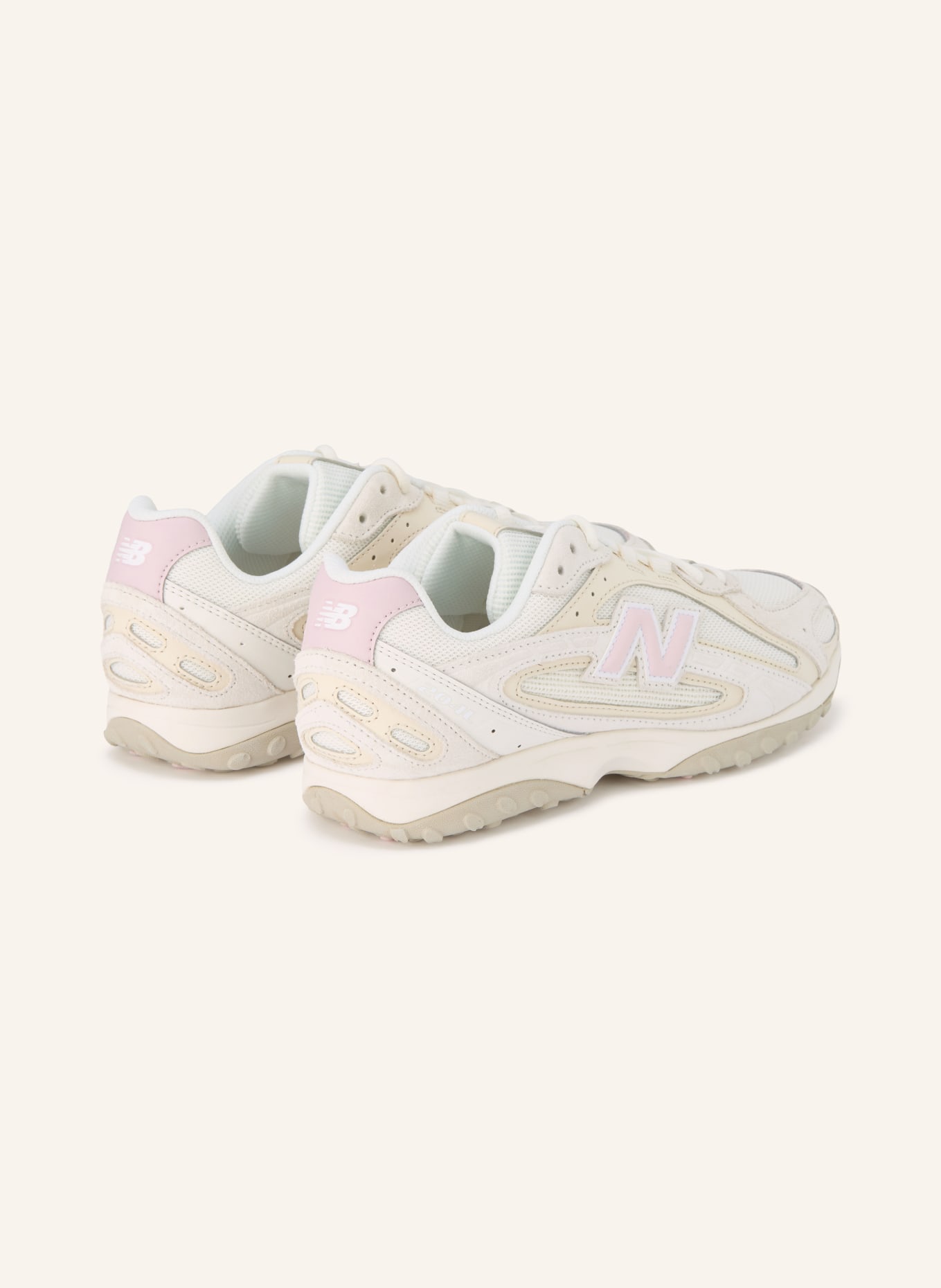 new balance Sneaker 204L: WEISS / HELLROSA