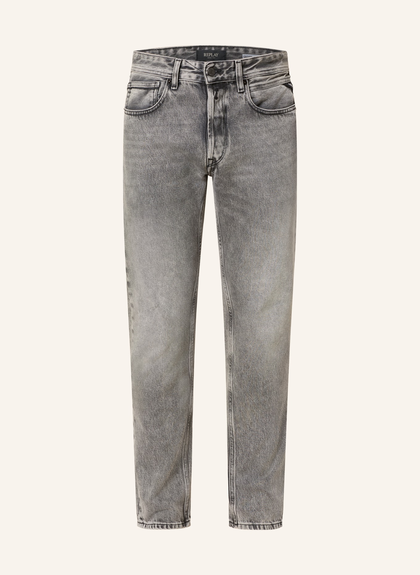 REPLAY Straight-fit jeans: 096 MEDIUM GREY