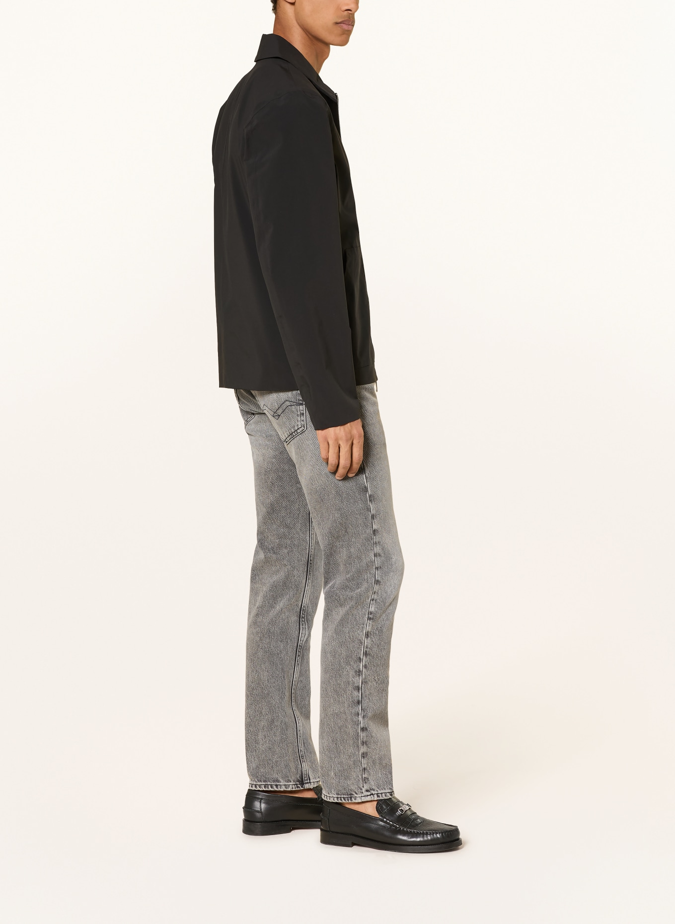 REPLAY Straight-fit jeans: 096 MEDIUM GREY