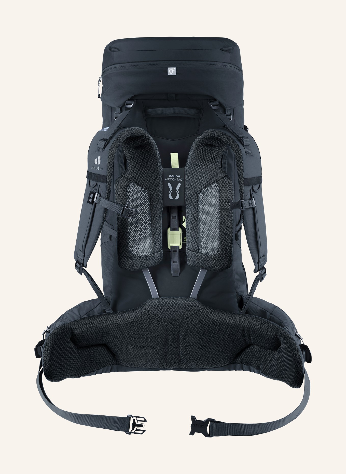deuter AIRCONTACT CORE 50+10 Backpack: BLACK
