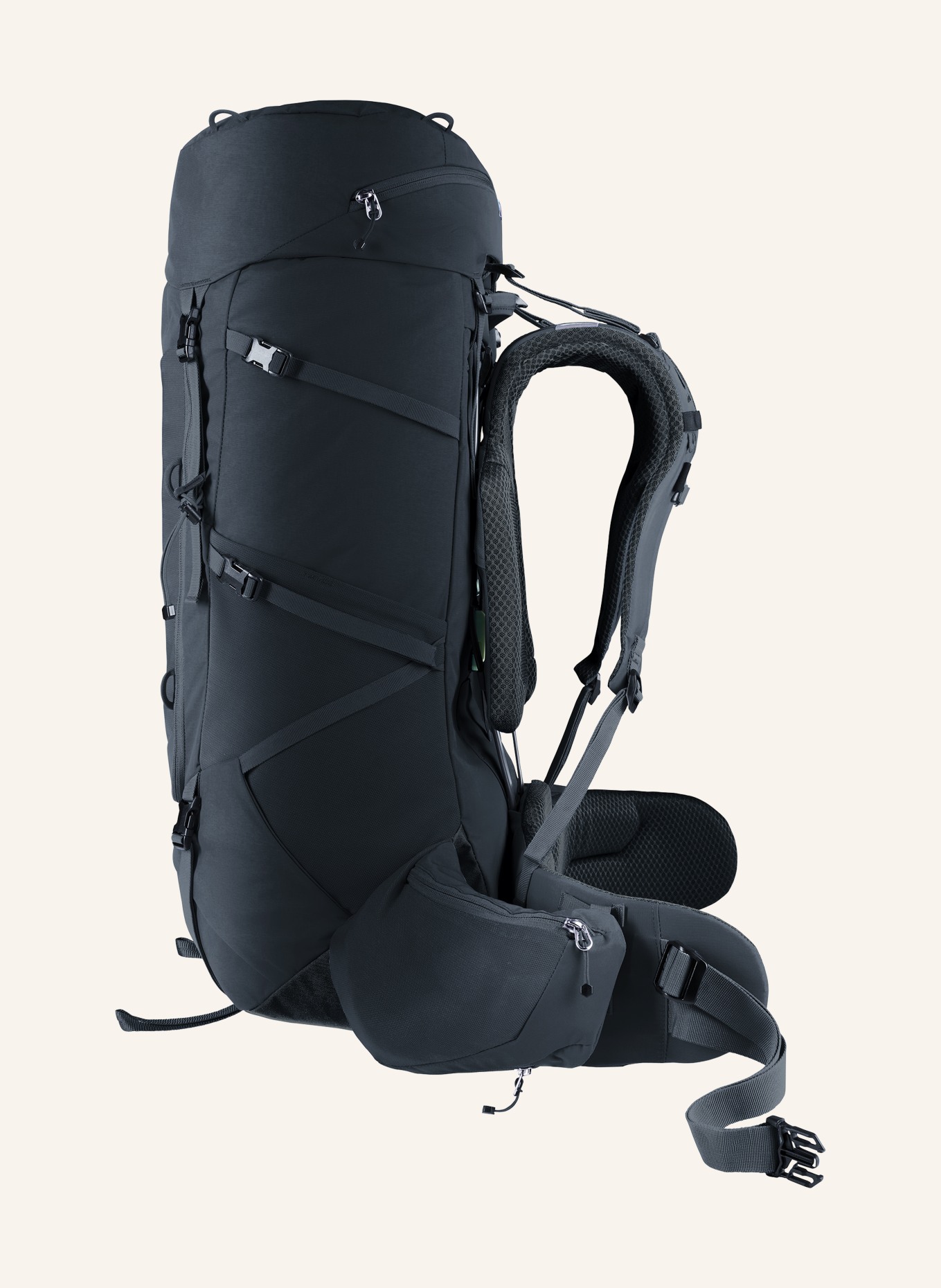 deuter AIRCONTACT CORE 50+10 Backpack: BLACK