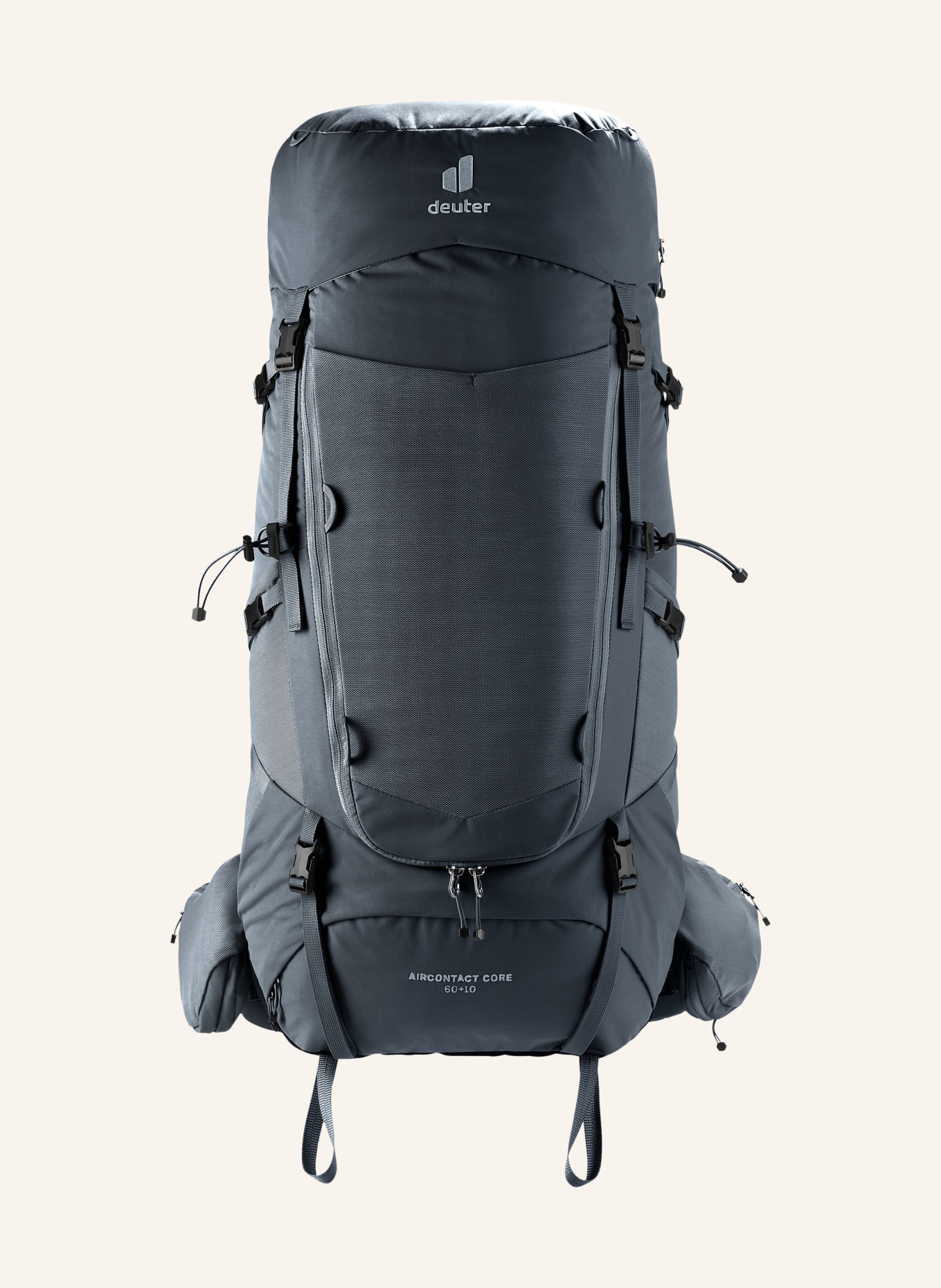 deuter AIRCONTACT CORE 60+10 Backpack: BLACK