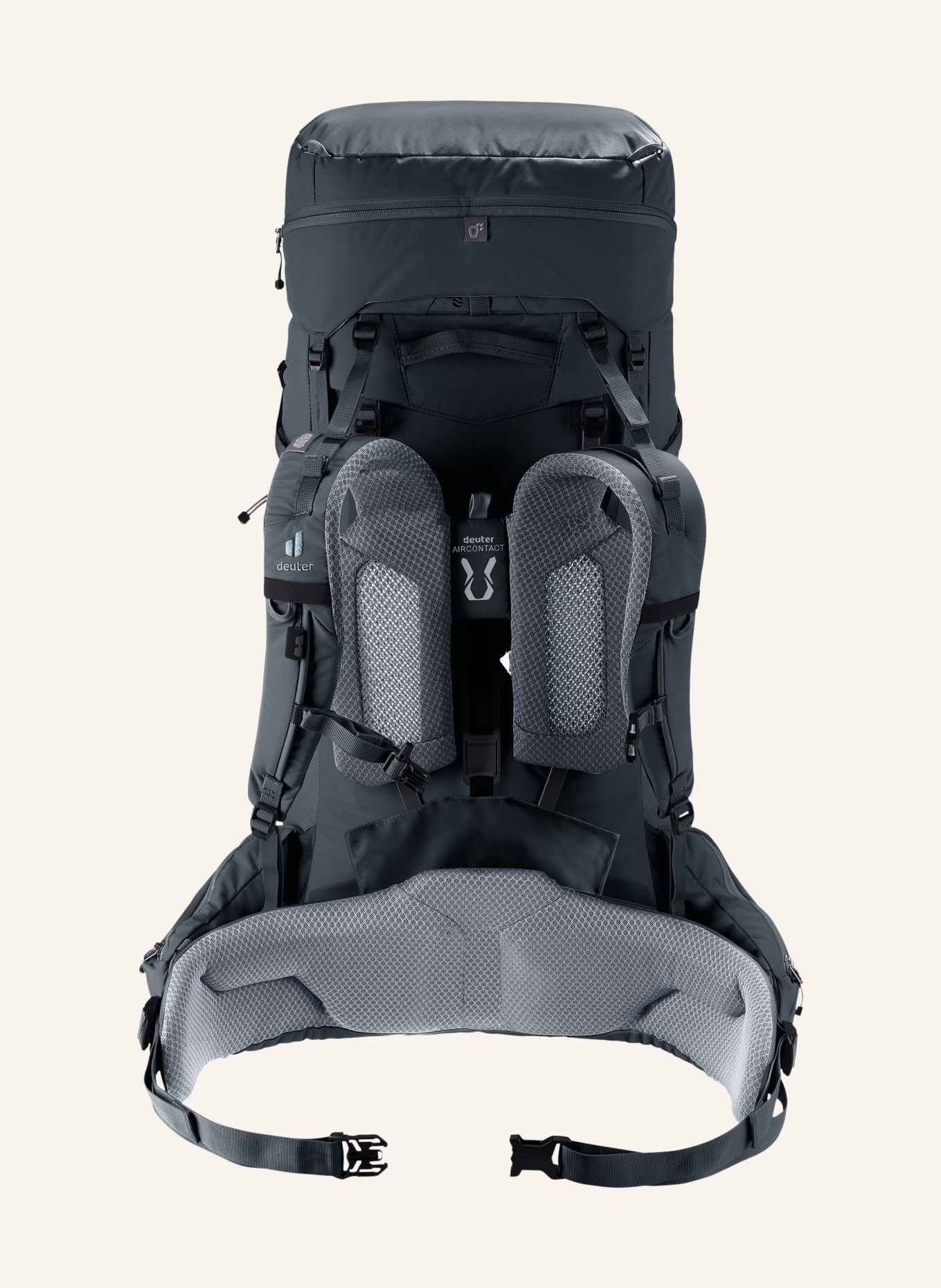 deuter AIRCONTACT CORE 60+10 Backpack: BLACK