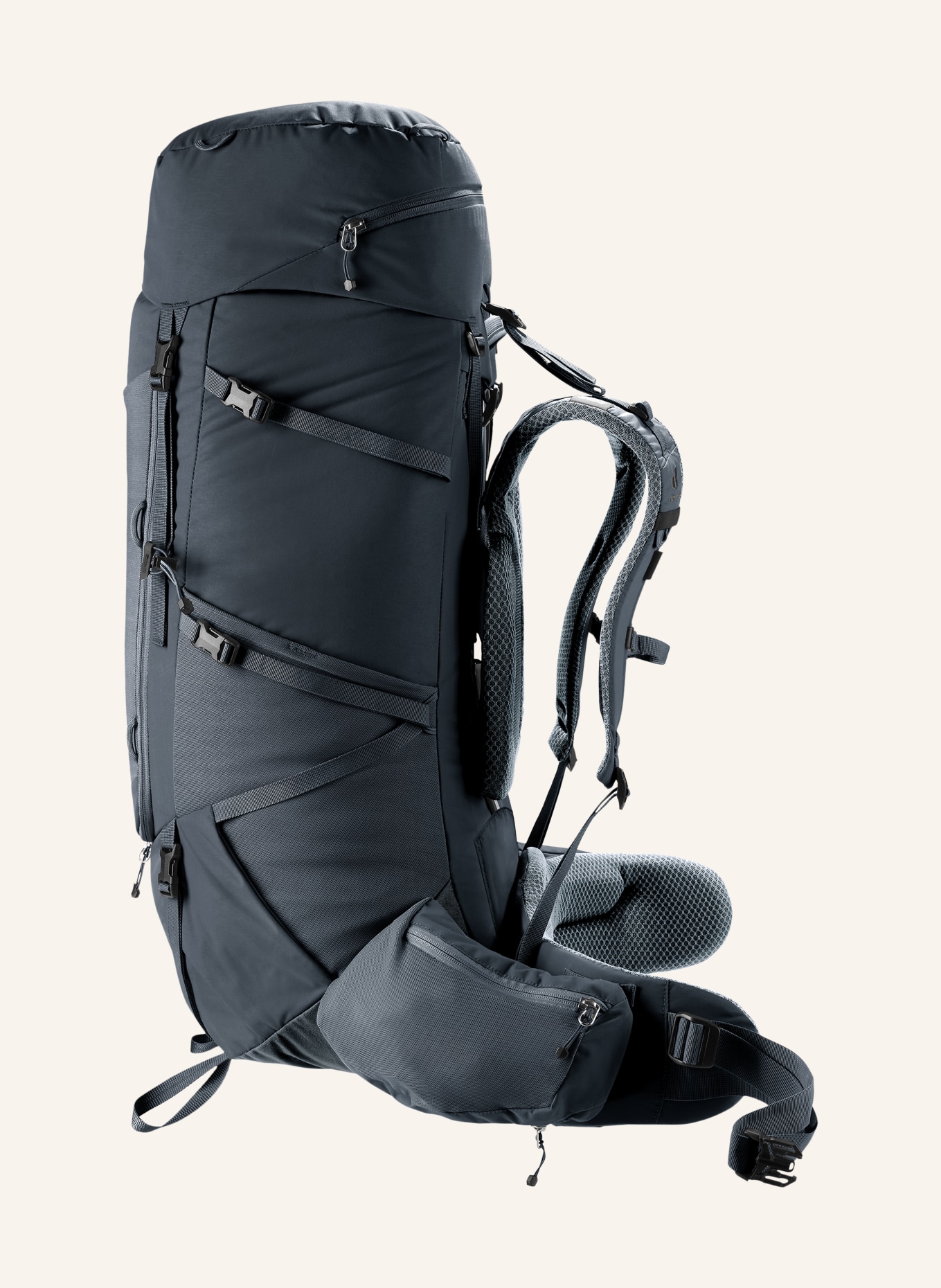 deuter AIRCONTACT CORE 60+10 Backpack: BLACK