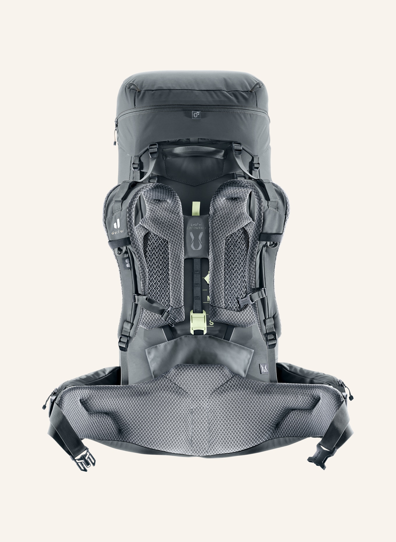 deuter Rugzak AIRCONTACT CORE 55+10 SL: DONKERGRIJS