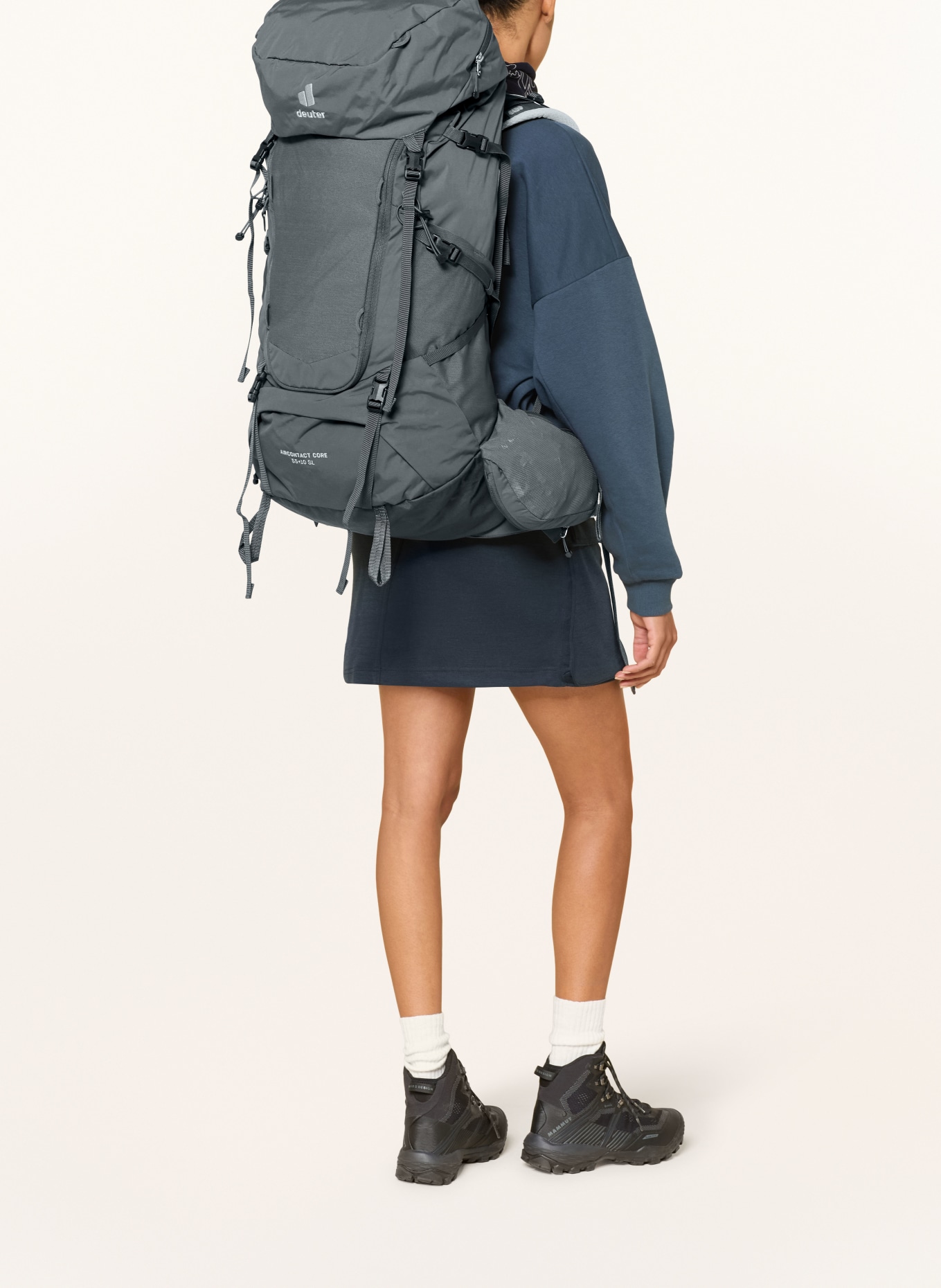 deuter AIRCONTACT CORE 55+10 SL Backpack: DARK GRAY