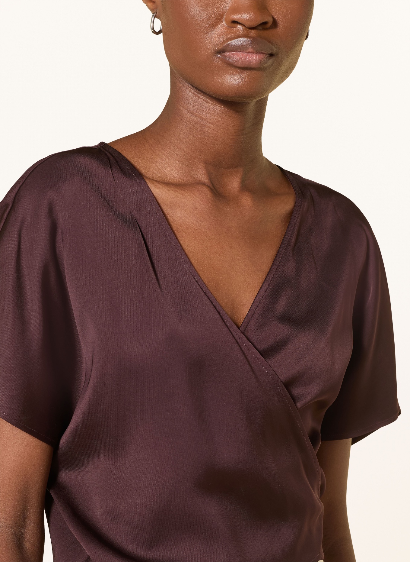 LIU JO Satinbolero: DUNKELBRAUN