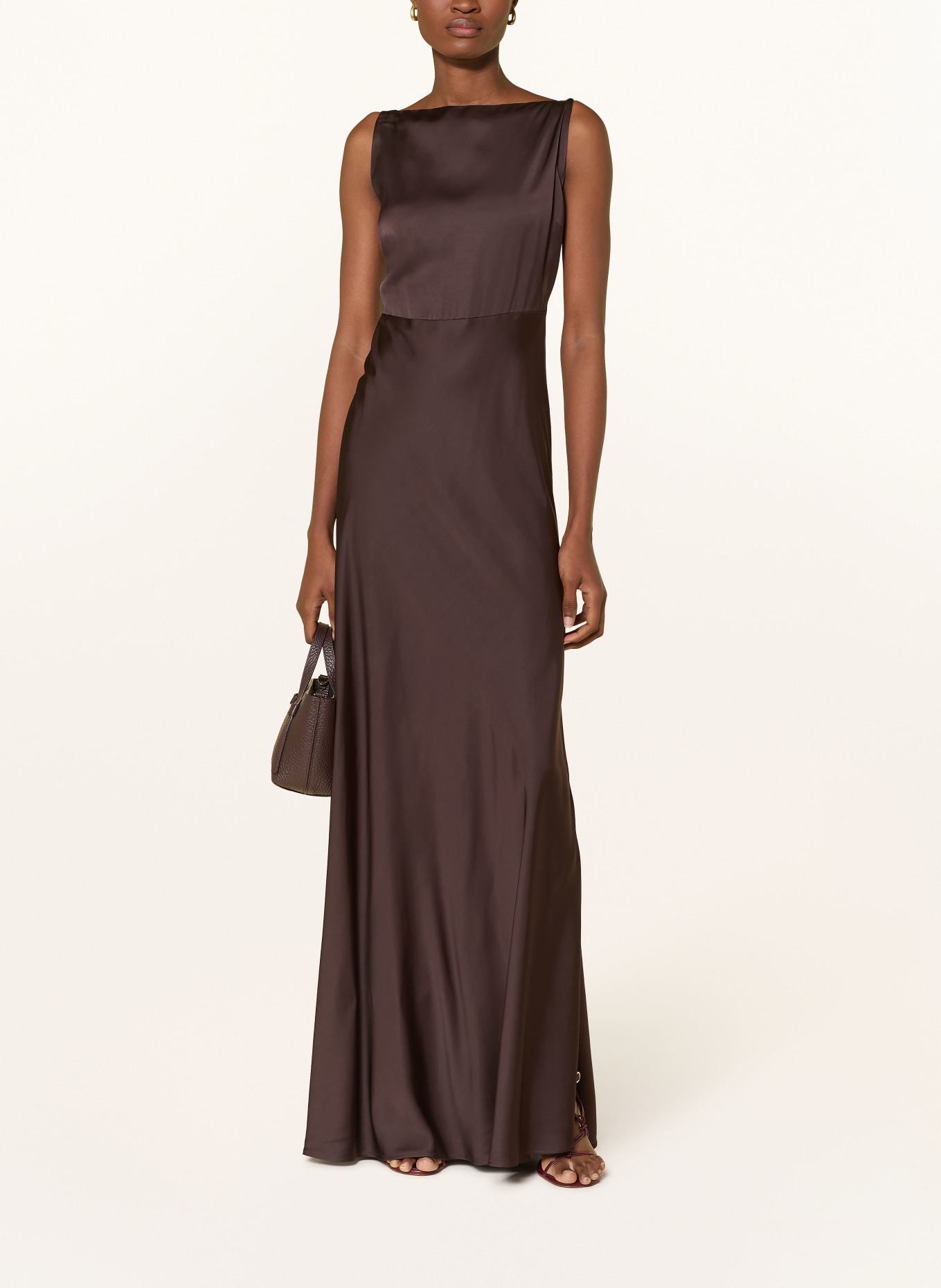 LIU JO Satinkleid: DUNKELBRAUN