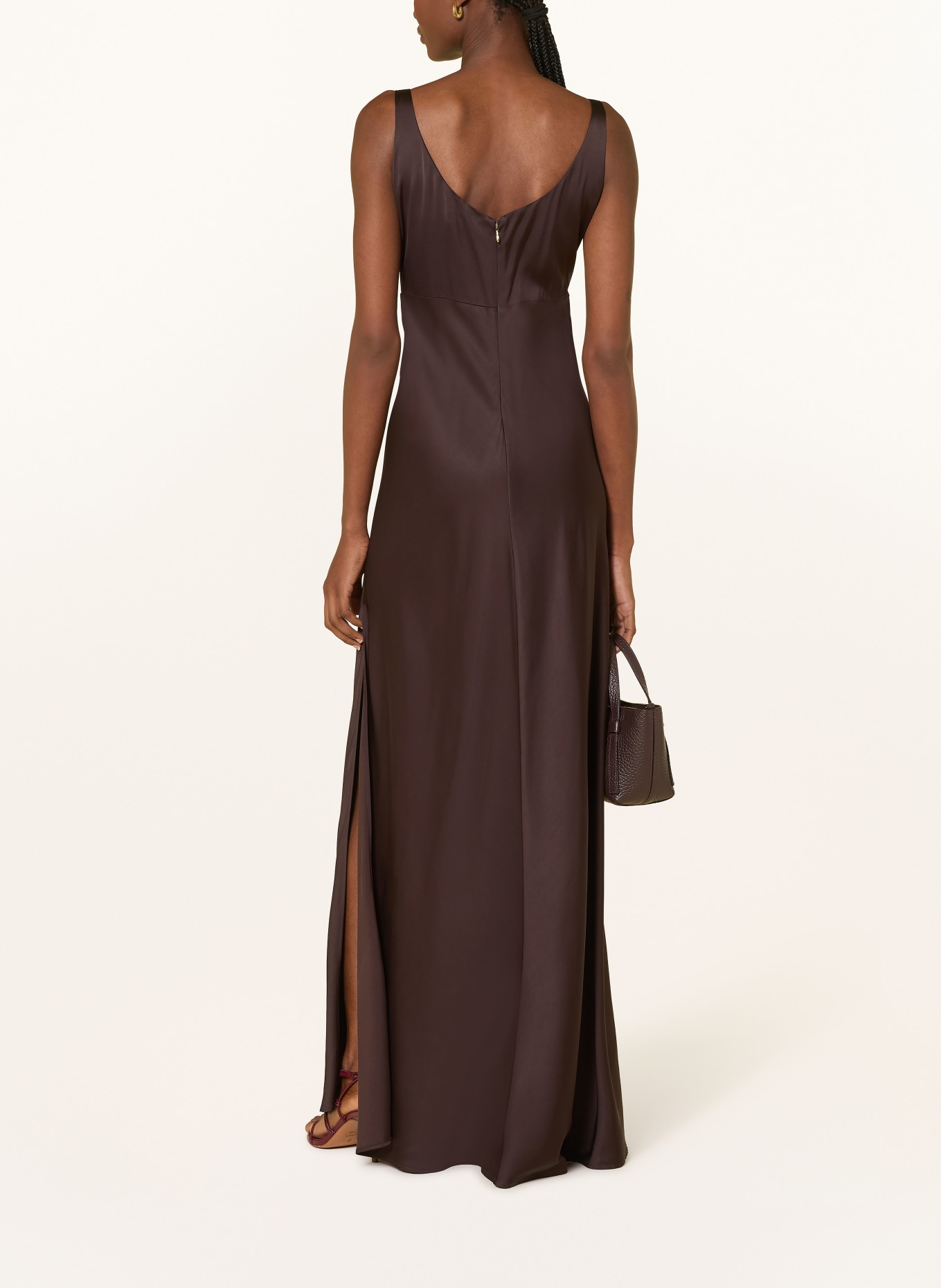 LIU JO Satinkleid: DUNKELBRAUN
