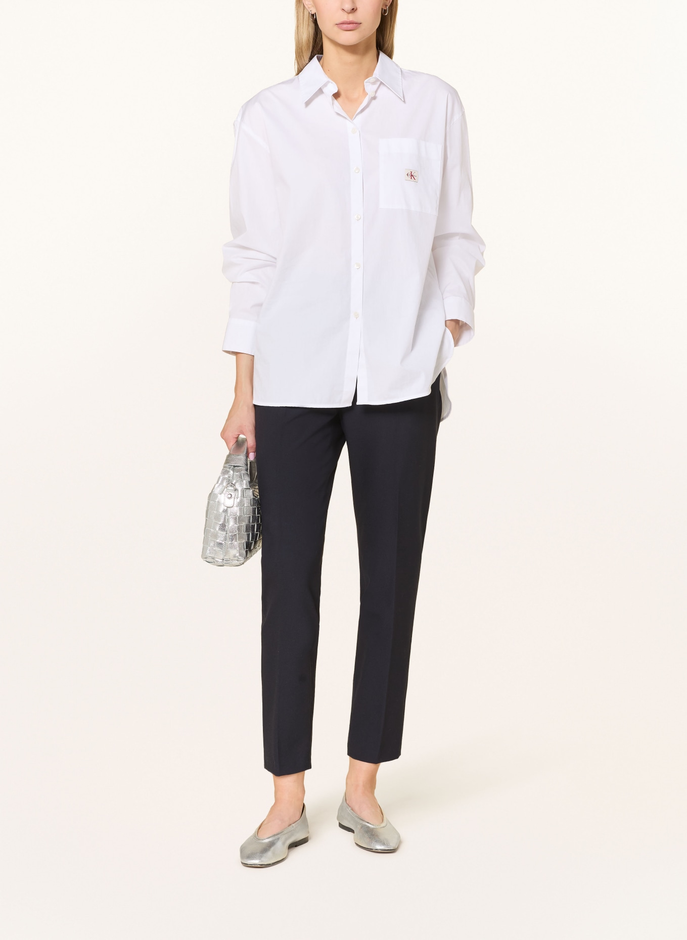 s.Oliver BLACK LABEL kalhoty: TMAVĚ MODRÁ