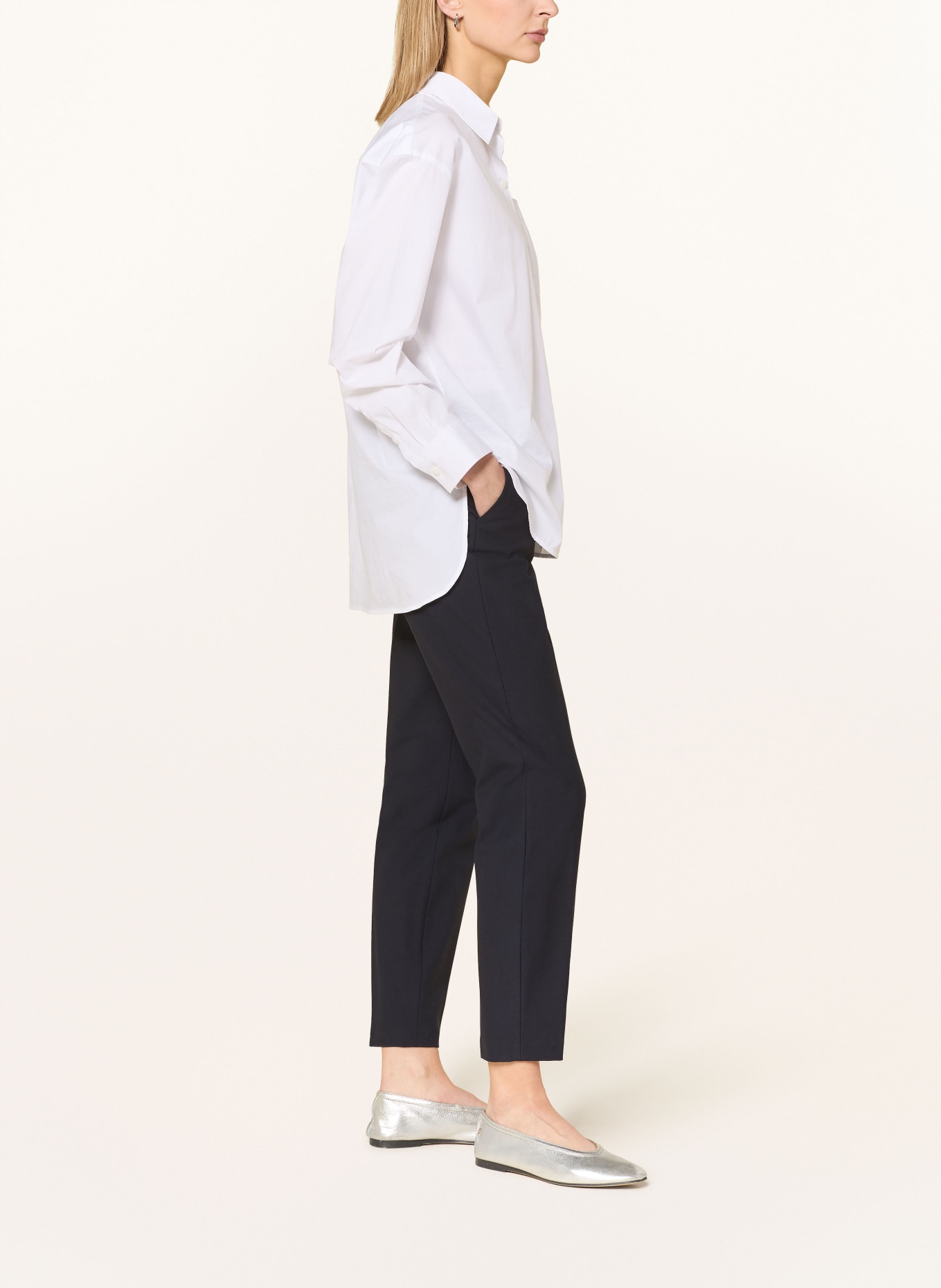 s.Oliver BLACK LABEL kalhoty: TMAVĚ MODRÁ