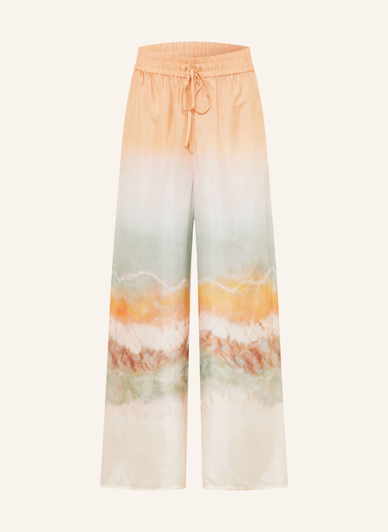ZIMMERMANN Silke bukser DAYLIGHT: CREME / LYSEORANGE / MINT