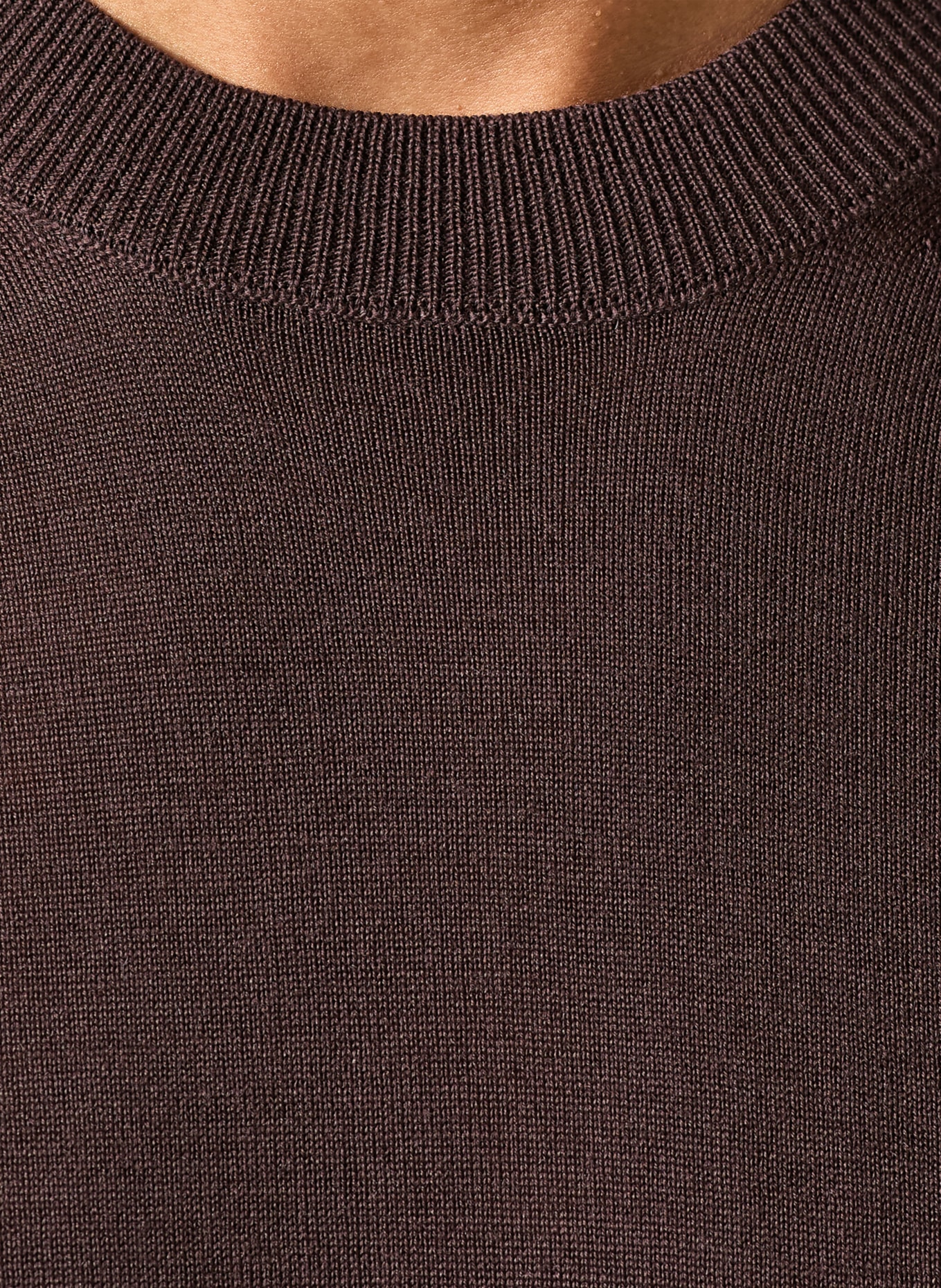 BOSS Knitted shirt UMAURO: DARK BROWN
