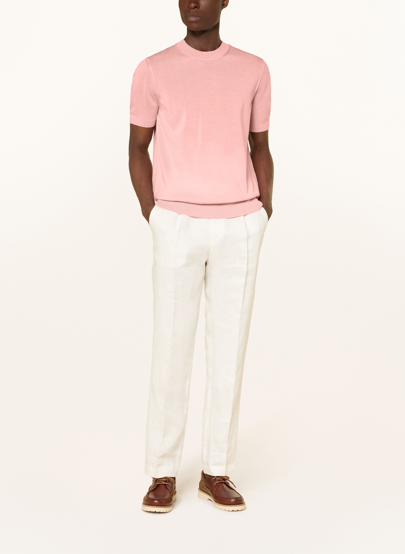 BOSS Strickshirt UMAURO: ROSÉ