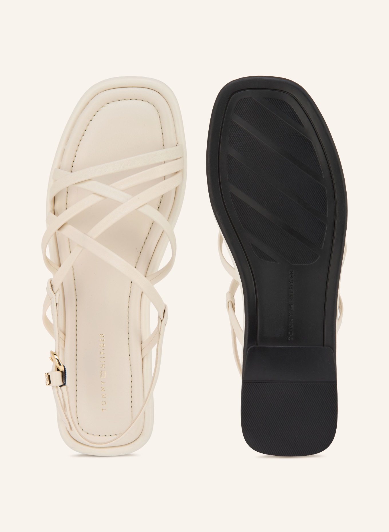 TOMMY HILFIGER Sandalen: WEISS