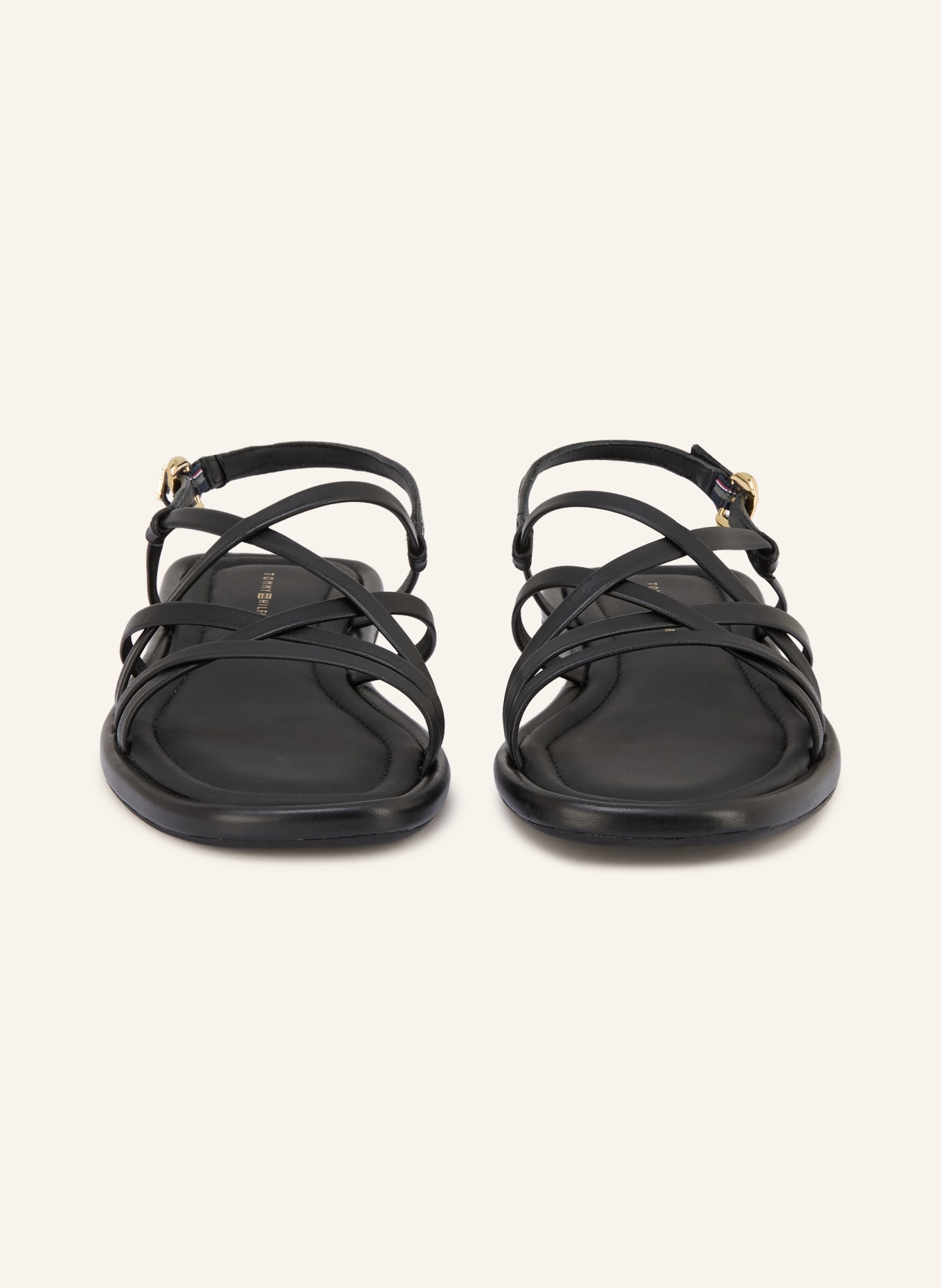 TOMMY HILFIGER Sandalen: SCHWARZ