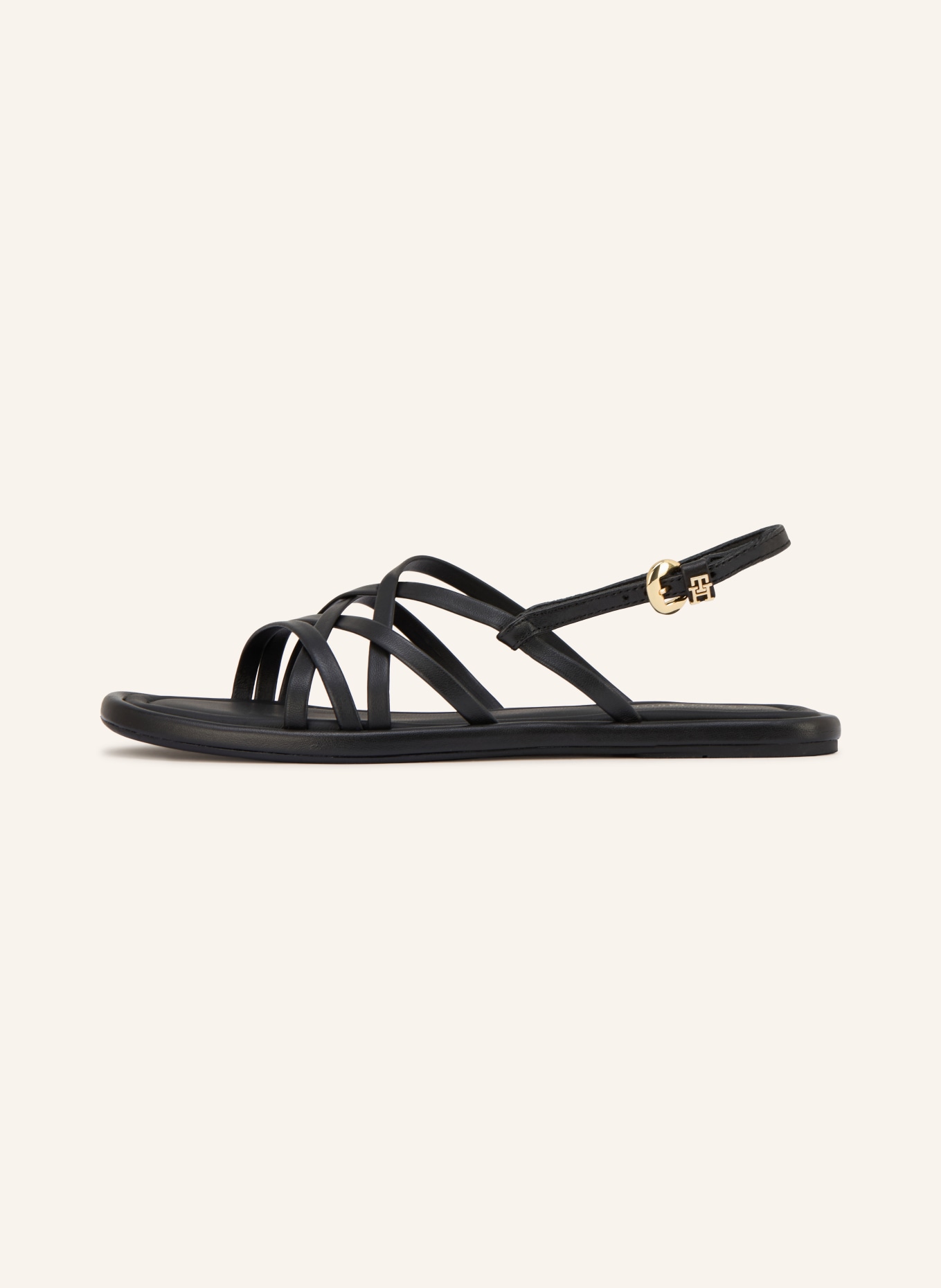 TOMMY HILFIGER Sandalen: SCHWARZ