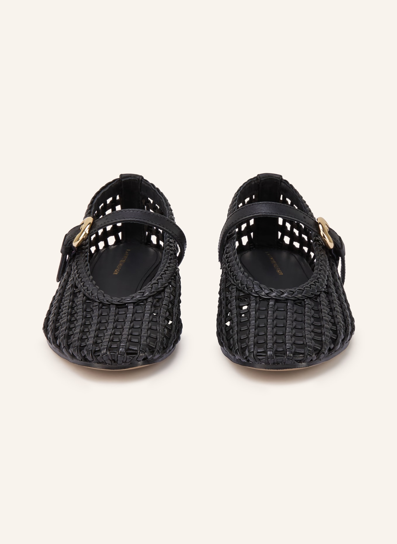 TOMMY HILFIGER Mary Jane ballerinas: BLACK