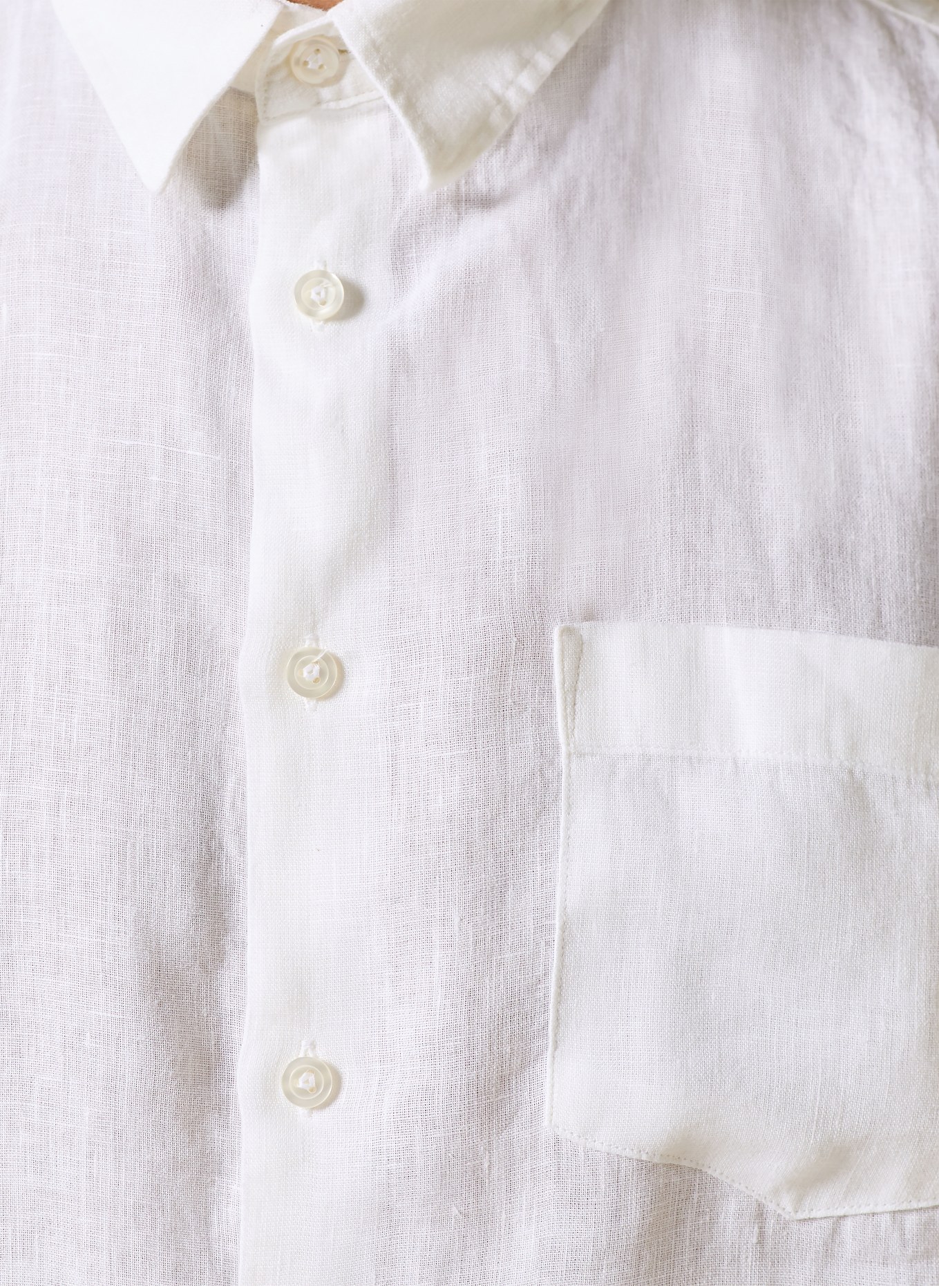 VILEBREQUIN Leinenhemd CAROUBIS Comfort Fit: WEISS