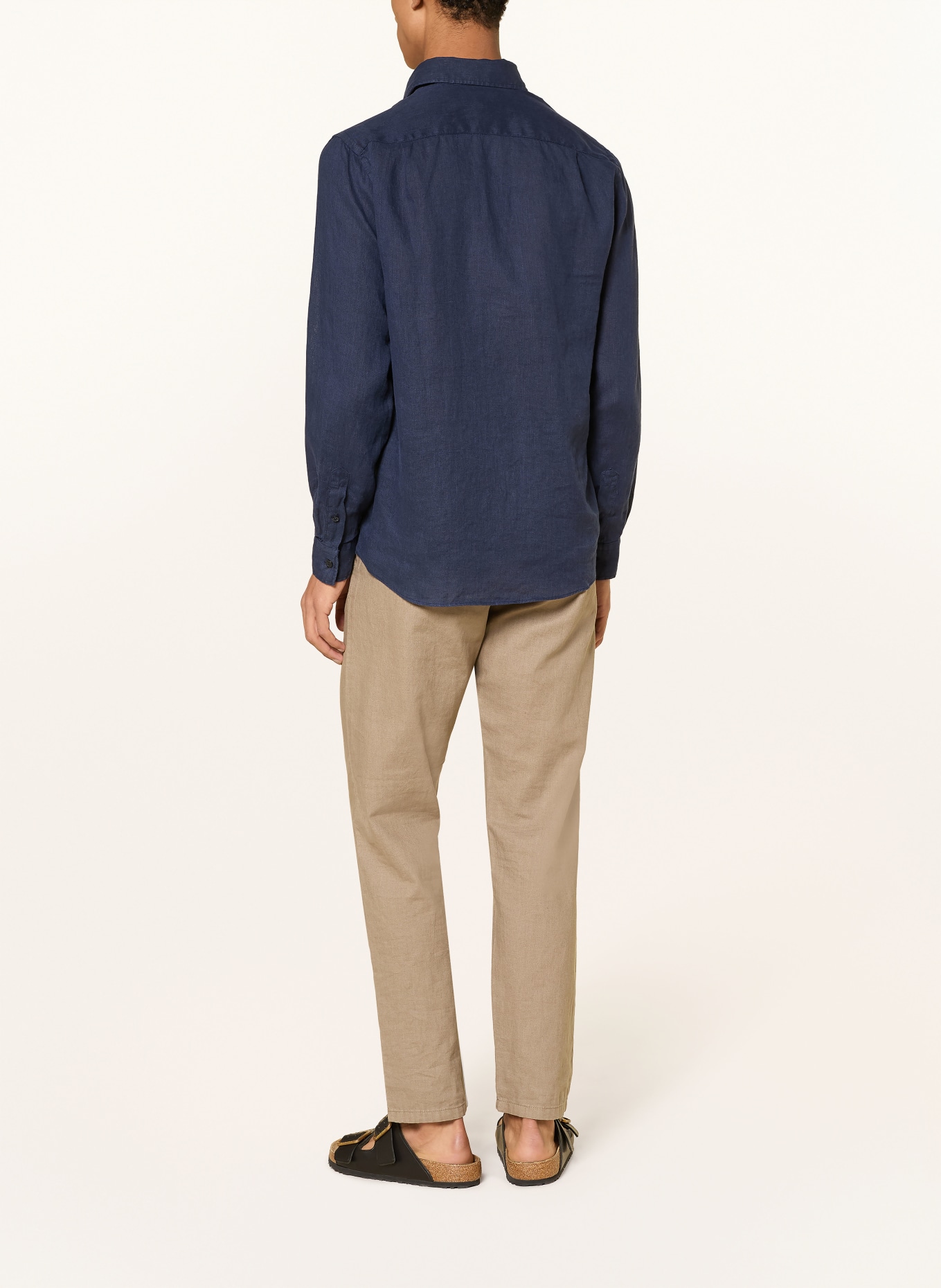 VILEBREQUIN Leinenhemd CAROUBIS Comfort Fit: DUNKELBLAU